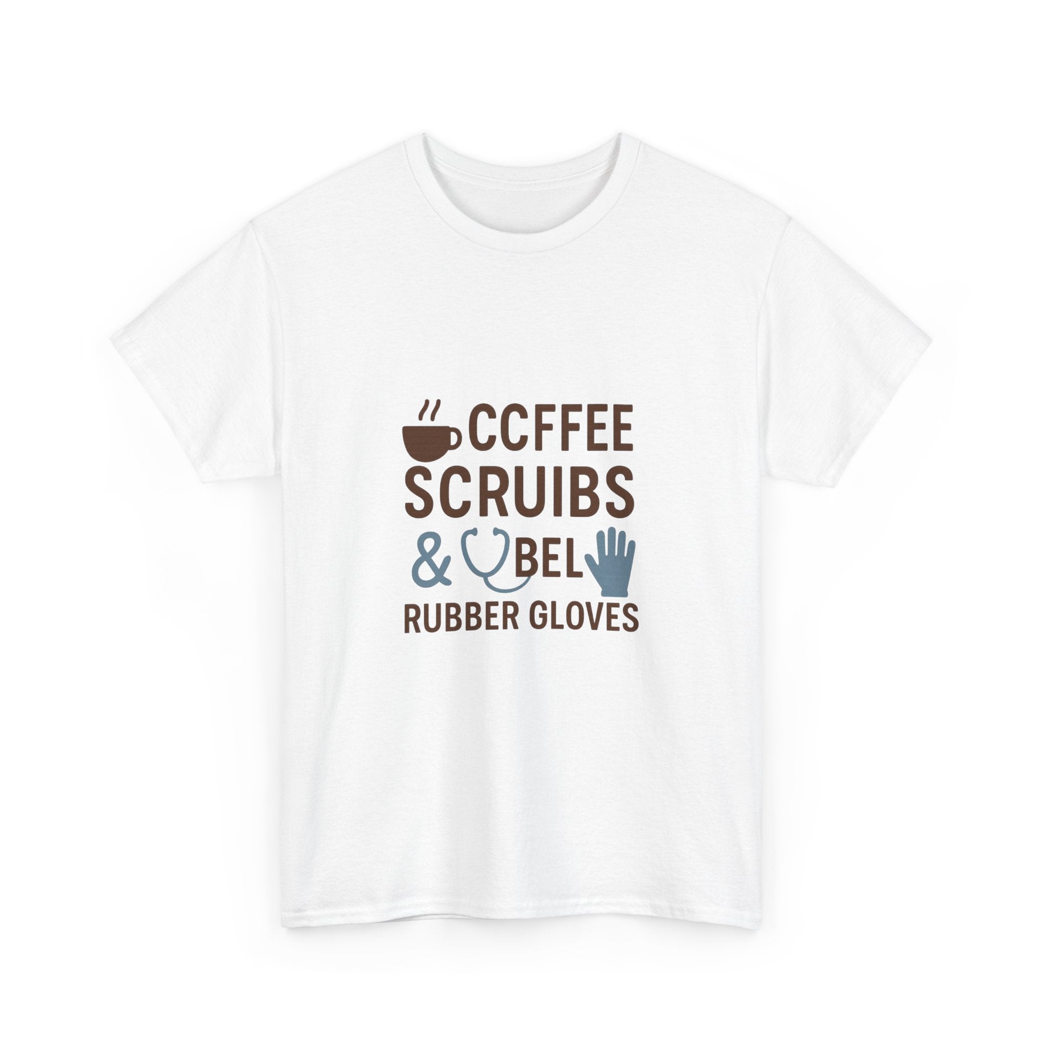 Coffee Scrubs And Rubber Gloves Nurse T-Shirt | Nurse Gift | Graphic Tee