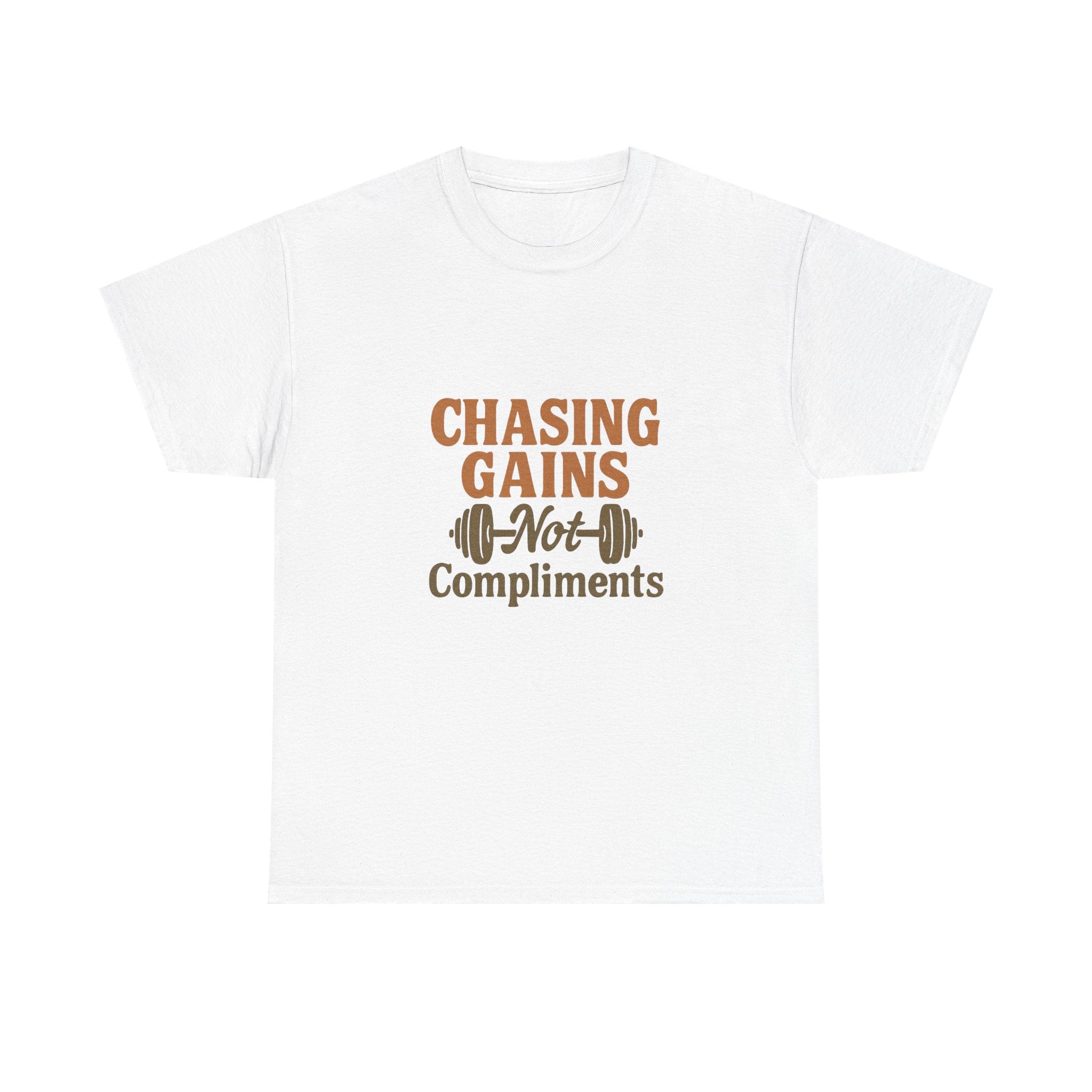 More Gains Less Drama T-Shirt | Funny Fitness Gift | Graphic Tee