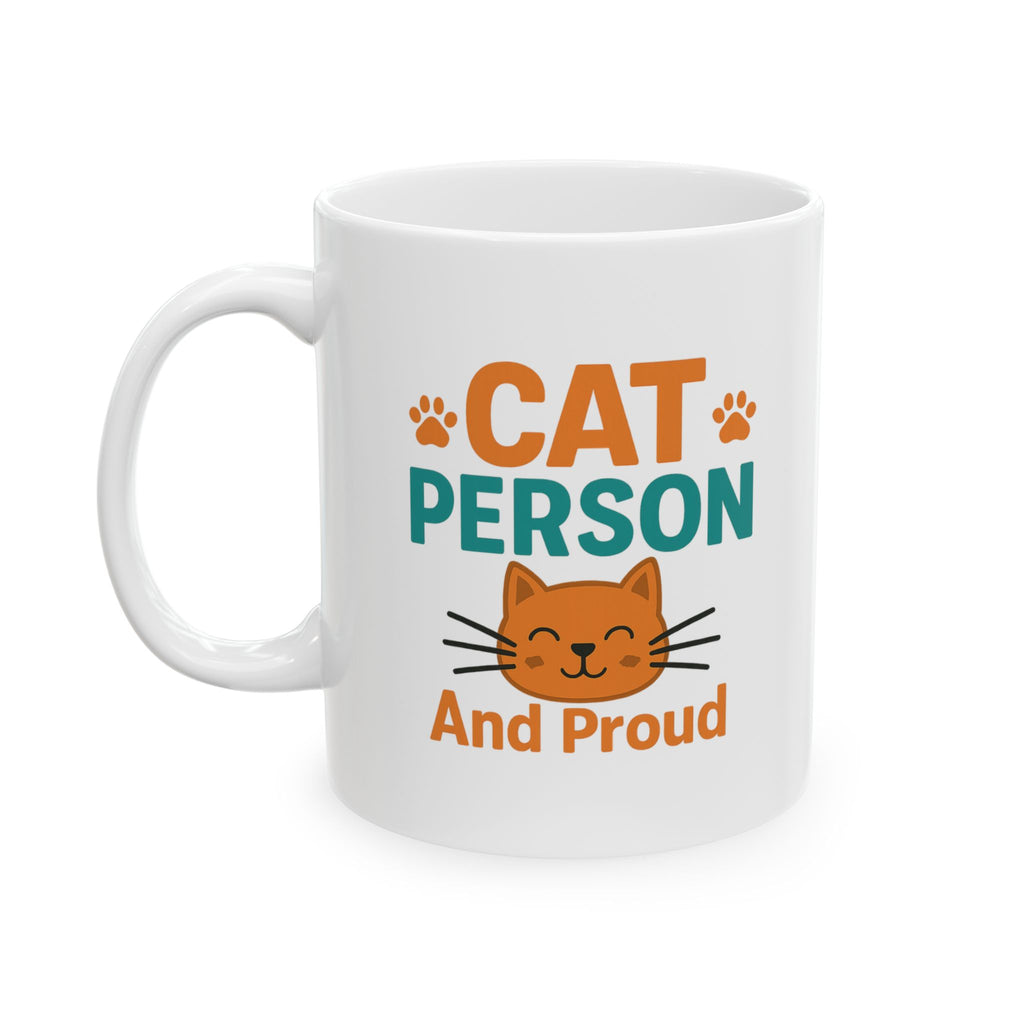 Certified Cat Person No Apologies Coffee Mug | Cat Lover Gift | Ceramic Mug