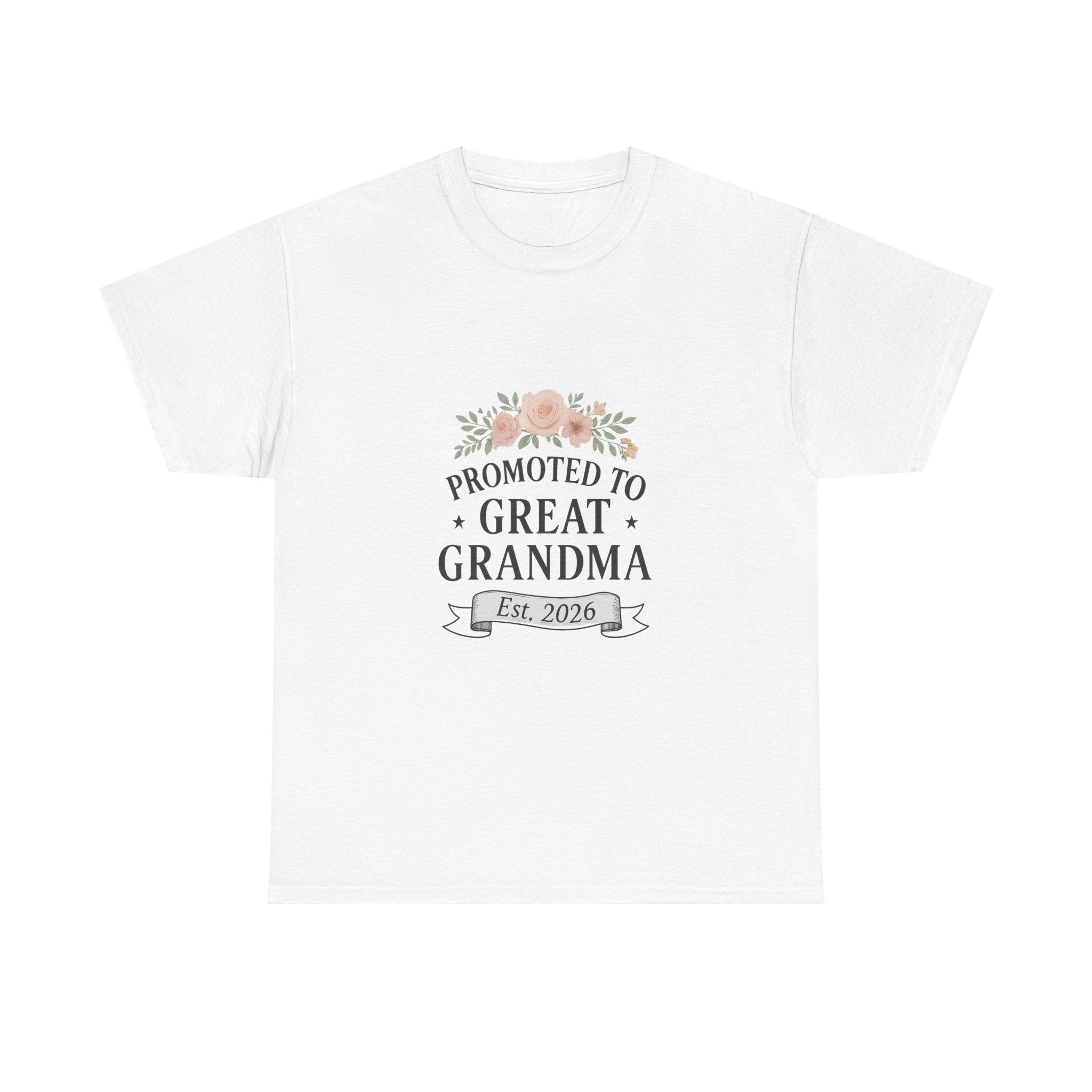 Promoted To Great Grandma Est 2026 T-Shirt | Gift for Grandma | Graphic Tee
