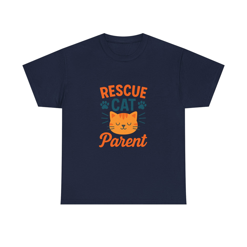Proud Rescue Cat Parent T-Shirt | Shelter Adoption Gift | Graphic Tee