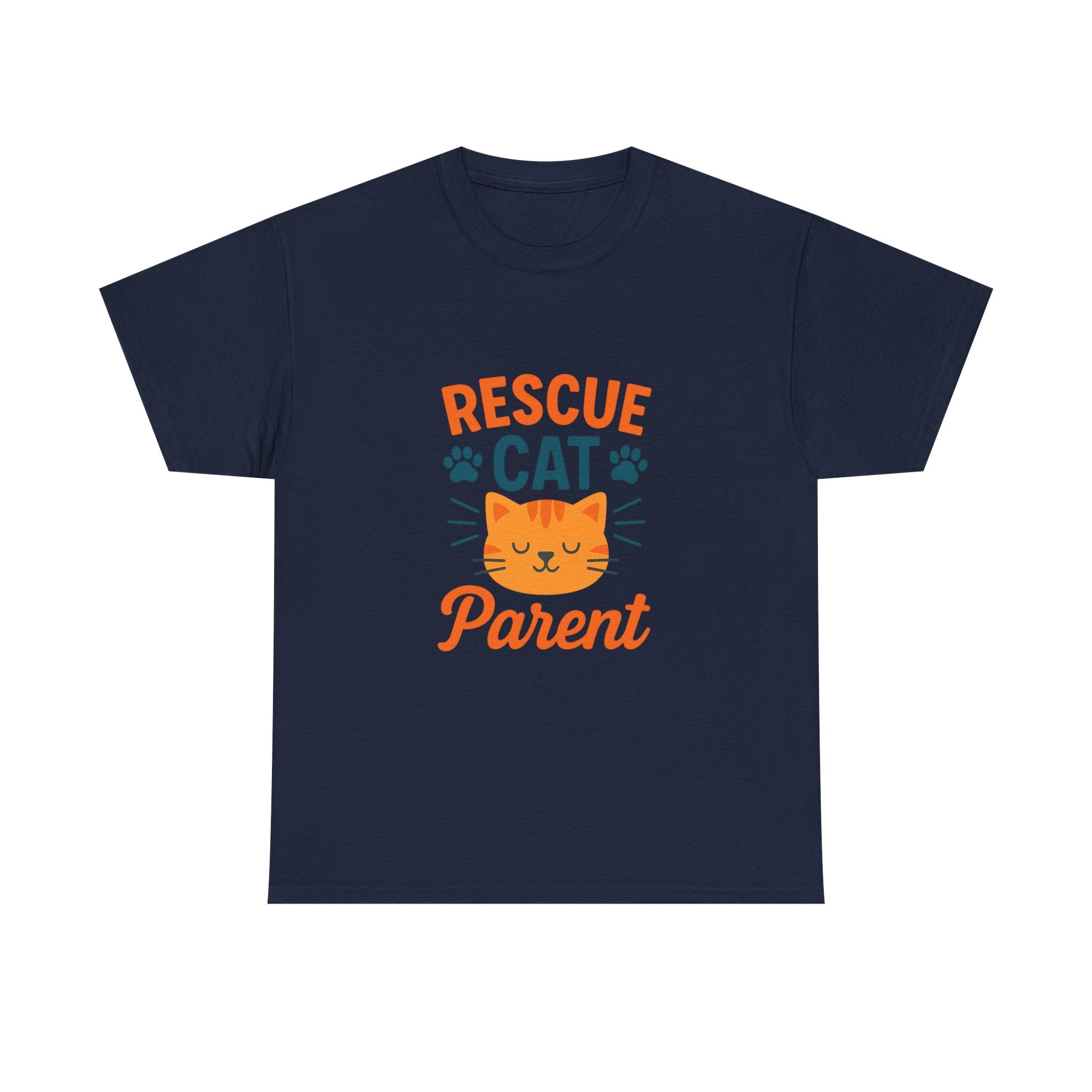 Proud Rescue Cat Parent T-Shirt | Shelter Adoption Gift | Graphic Tee