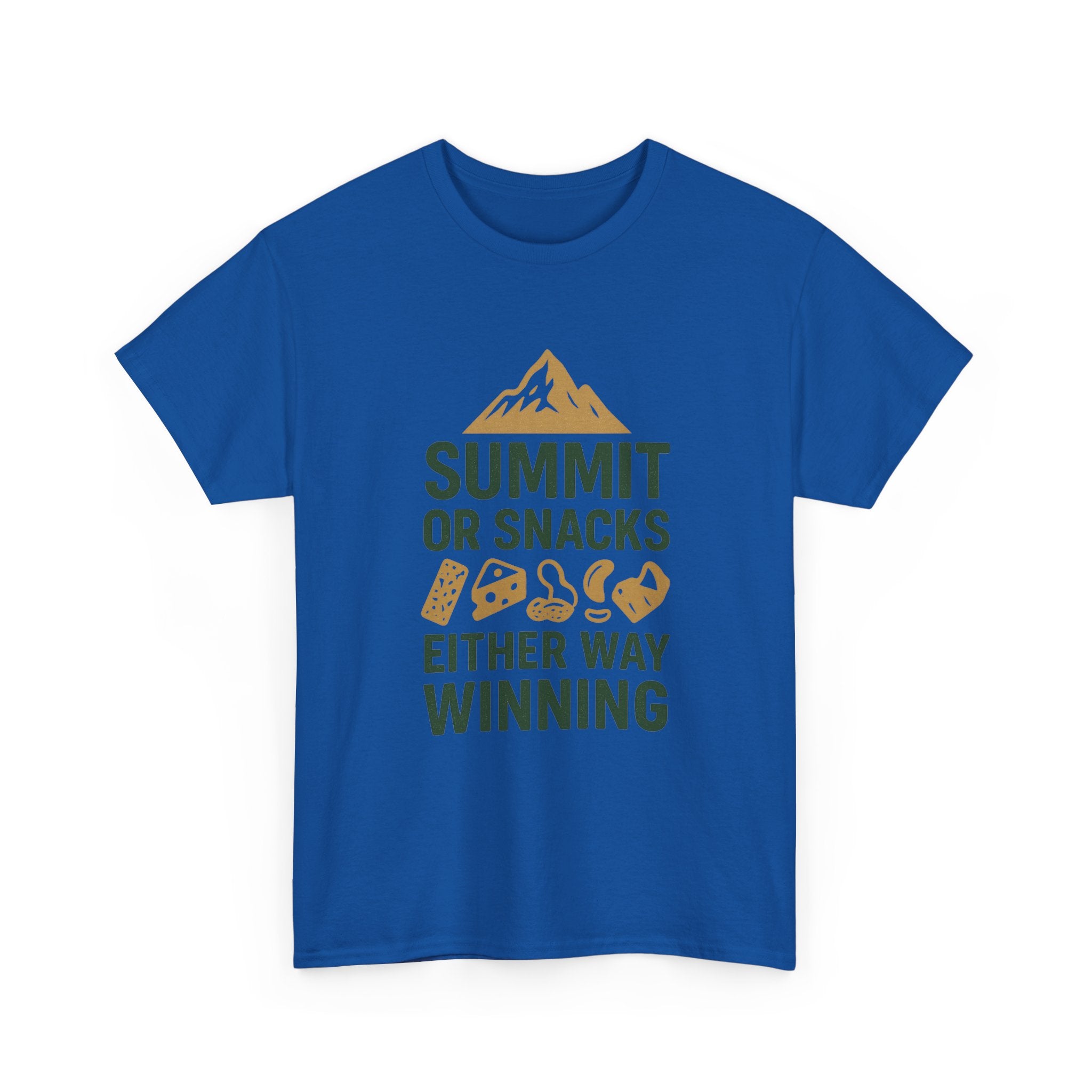 Hiking Dad Summit Or Snacks Either Way Winning T-Shirt | Gift for Dad | Graphic Tee
