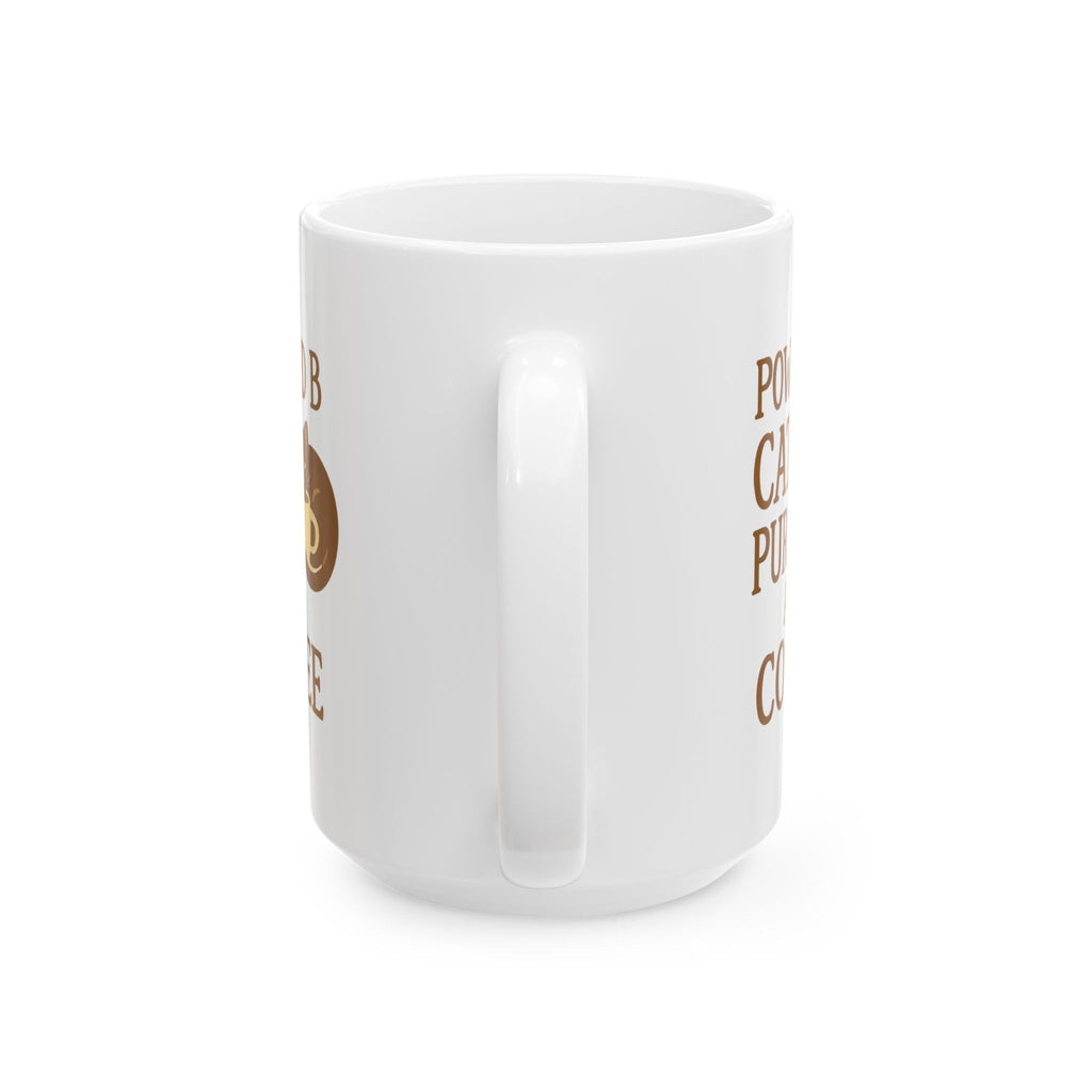 Powered By Cat Purrs And Coffee Coffee Mug | Cat Lover Gift | Ceramic Mug