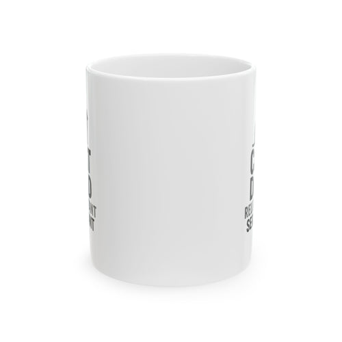 Cat Dad Reluctant Servant Coffee Mug | Cat Lover Gift | Ceramic Mug
