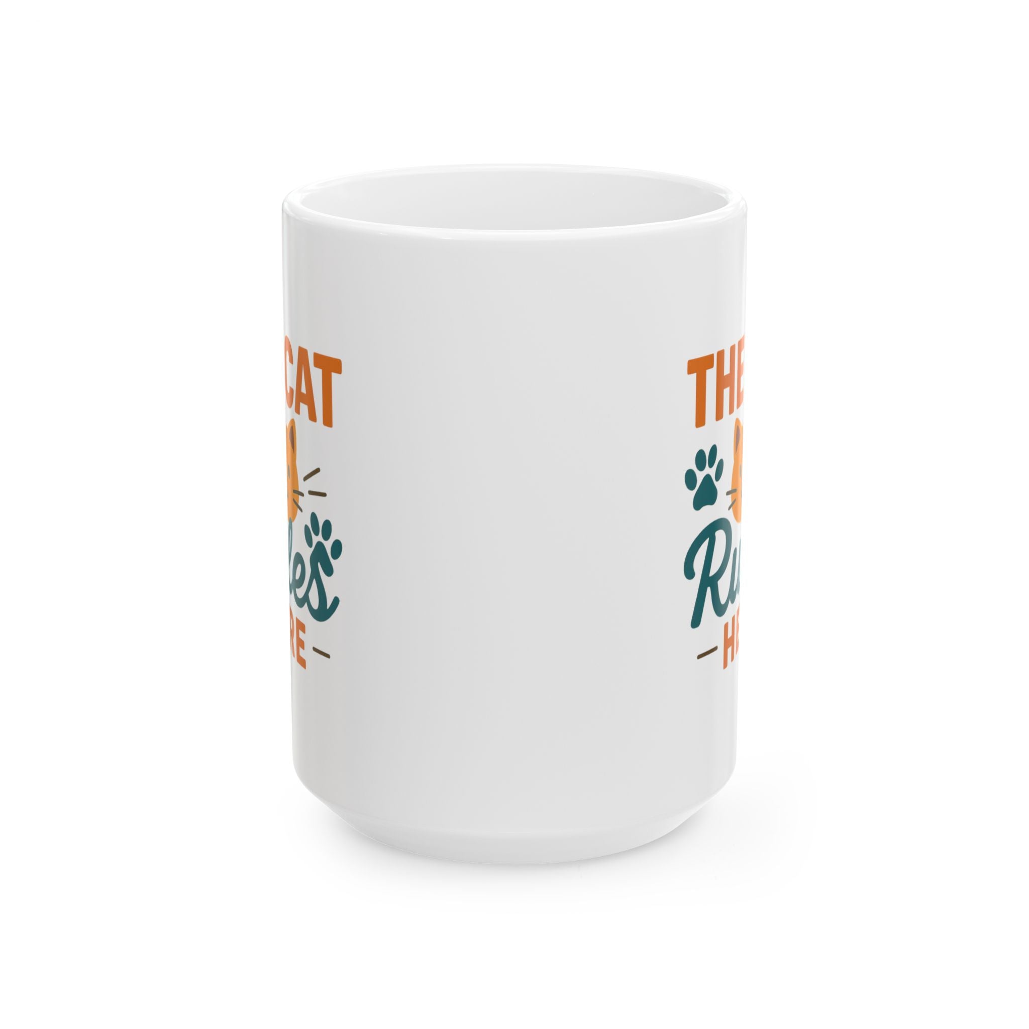 Serving My Cat Since Day One Coffee Mug | Funny Cat Owner Gift | Ceramic Mug
