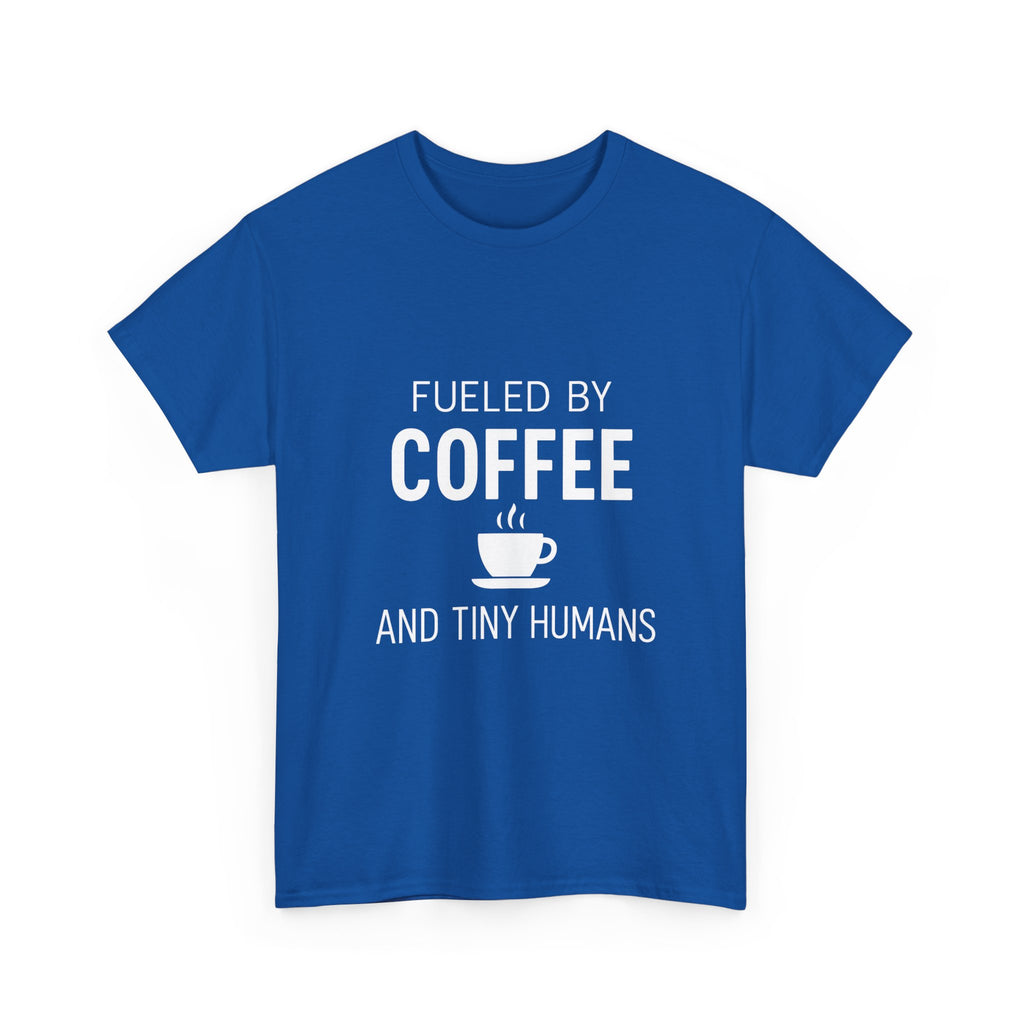 Fueled by Coffee Tiny Humans Teacher T-Shirt | Teacher Gift | Graphic Tee