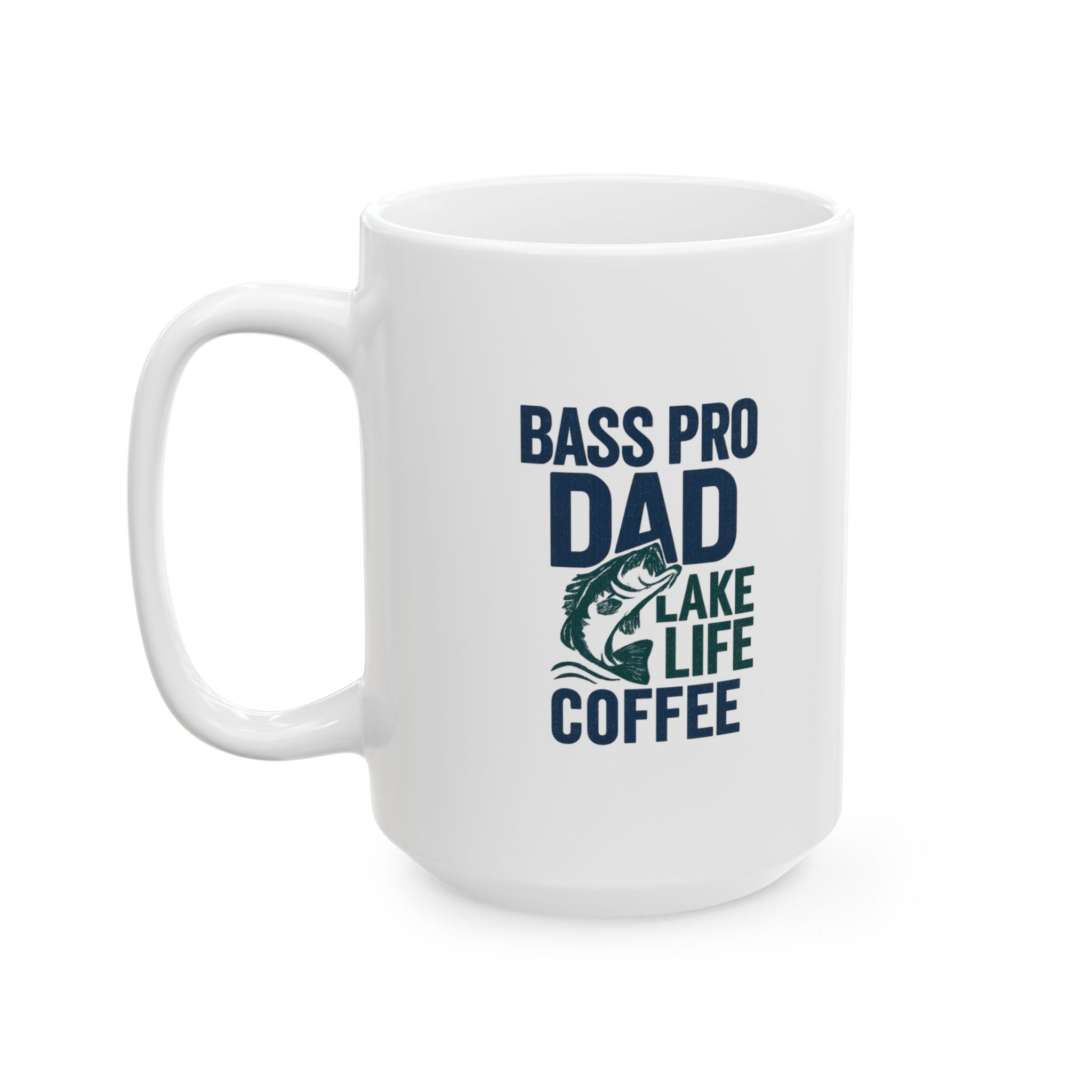 Bass Pro Dad Lake Life Coffee Coffee Mug | Gift for Dad | Ceramic Mug