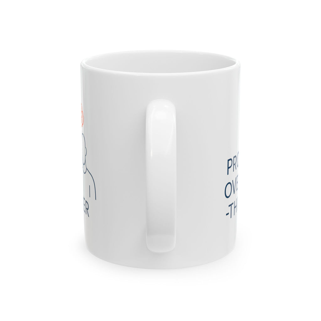 Overthinker In Progress Please Stand By Coffee Mug | Funny Anxiety Humor | Ceramic Mug