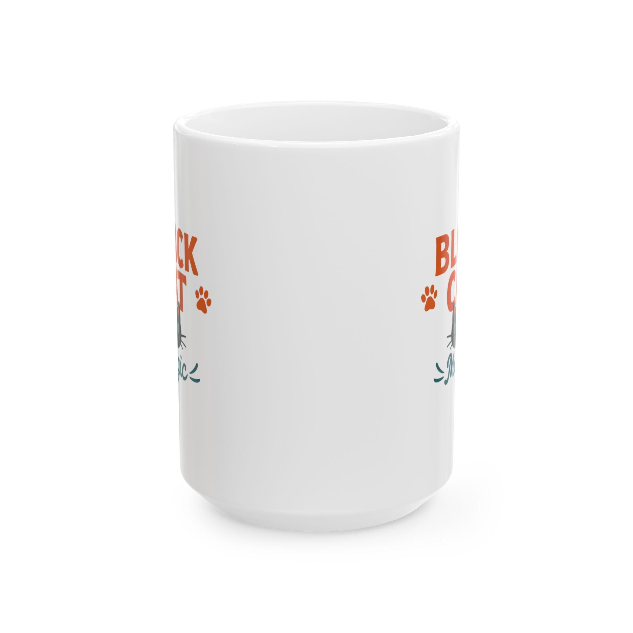 Life Is Blacker With A Black Cat Coffee Mug | Funny Cat Gift | Ceramic Mug