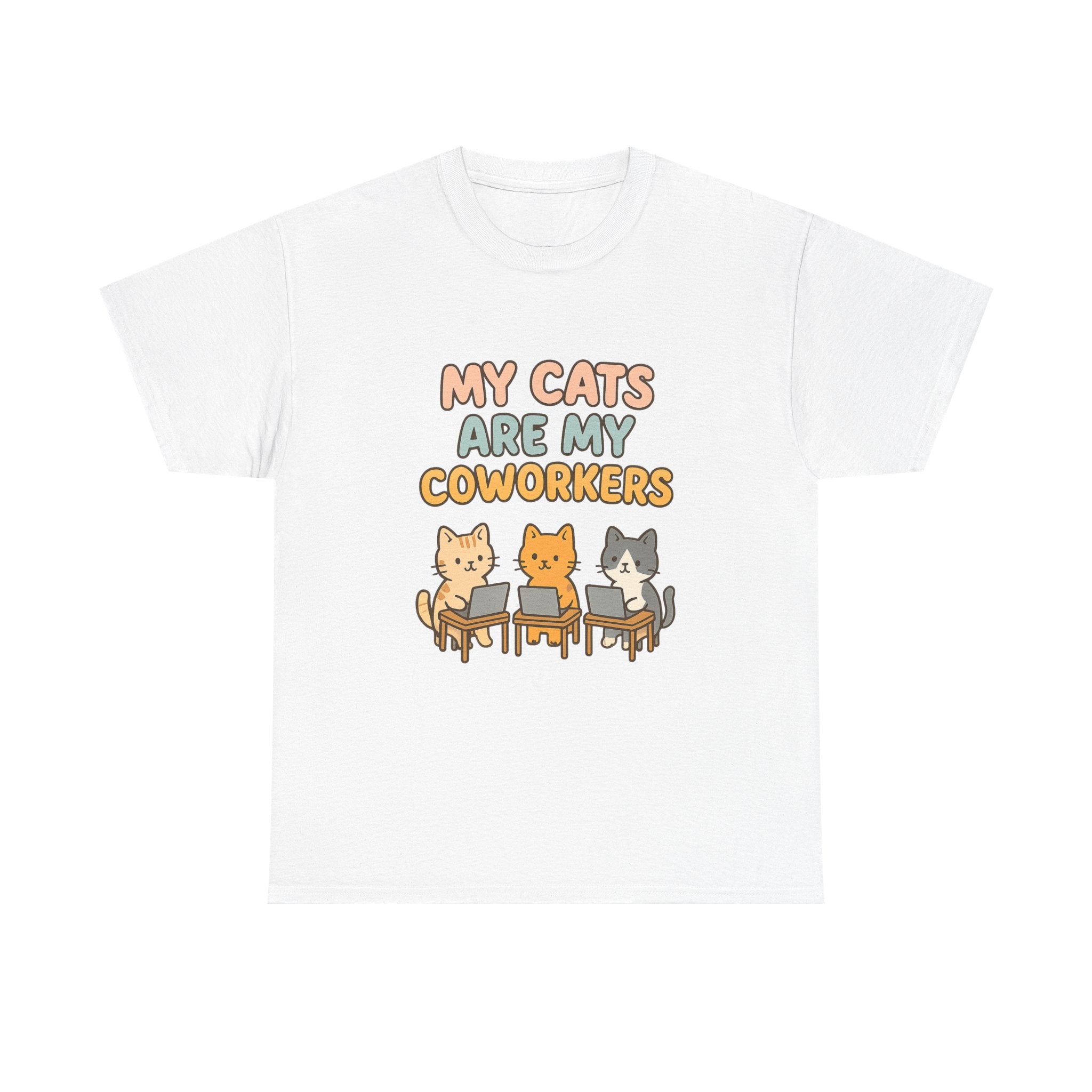 My Cats Are My Coworkers T-Shirt | Cat Lover Gift | Graphic Tee