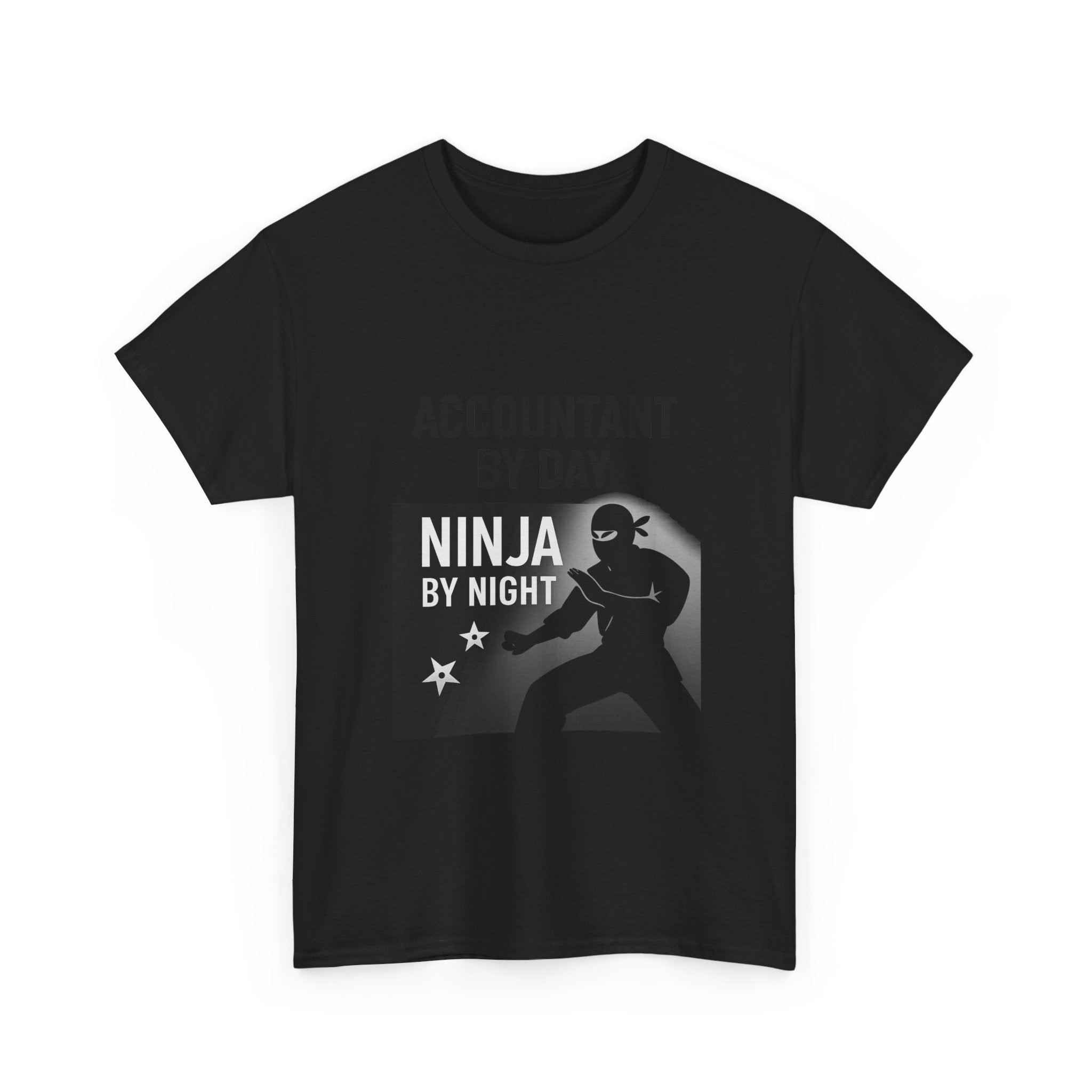 Accountant By Day Ninja By Night Profession T-Shirt | Accountant Gift | Graphic Tee