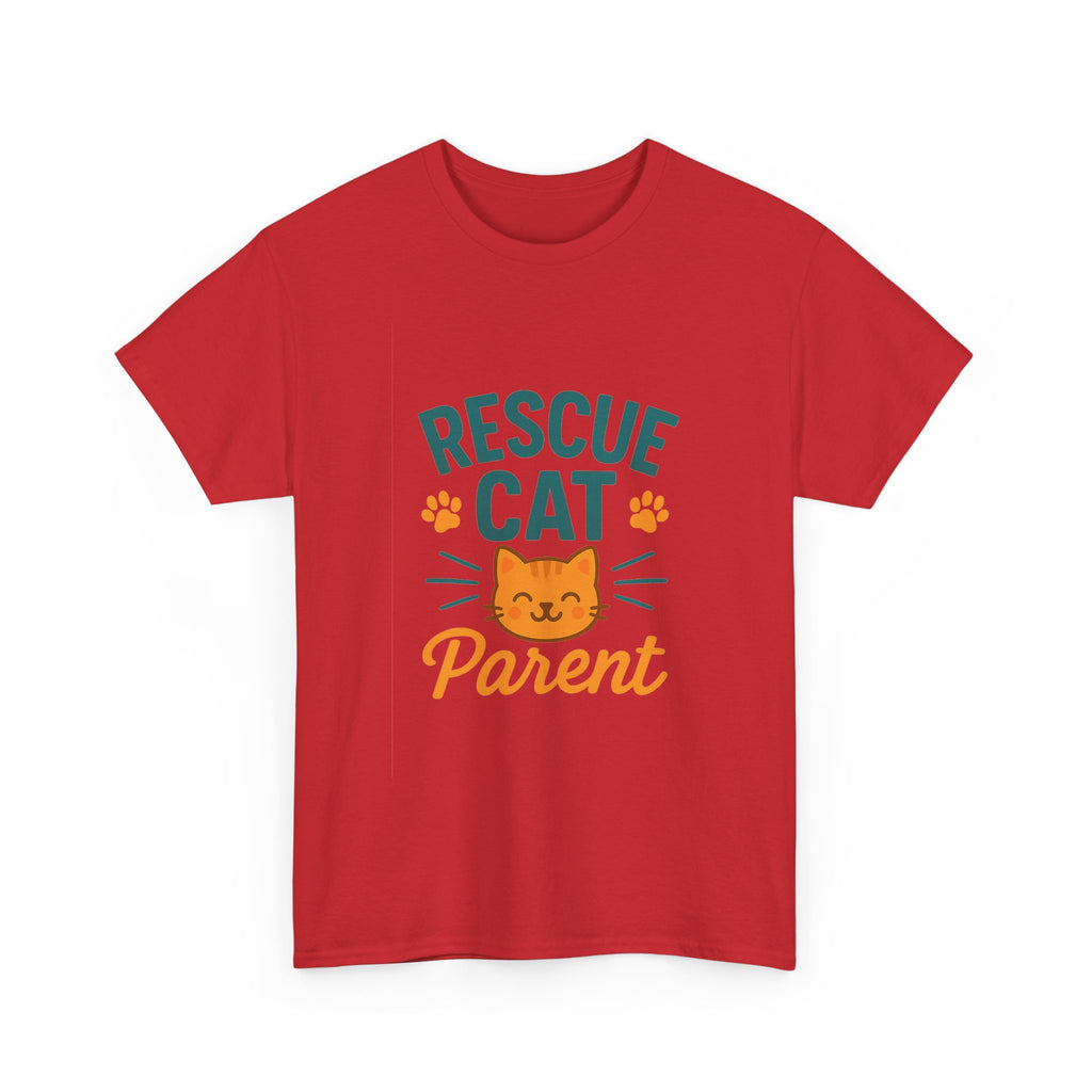 Saved By A Rescue Cat T-Shirt | Funny Rescue Pet Gift | Graphic Tee