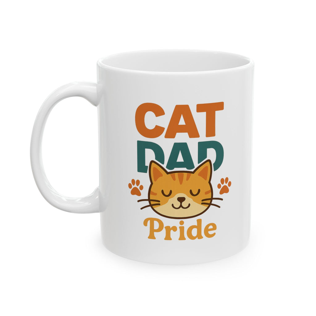 Cat Dad Approved By The Cat Coffee Mug | Cat Lover Humor | Ceramic Mug