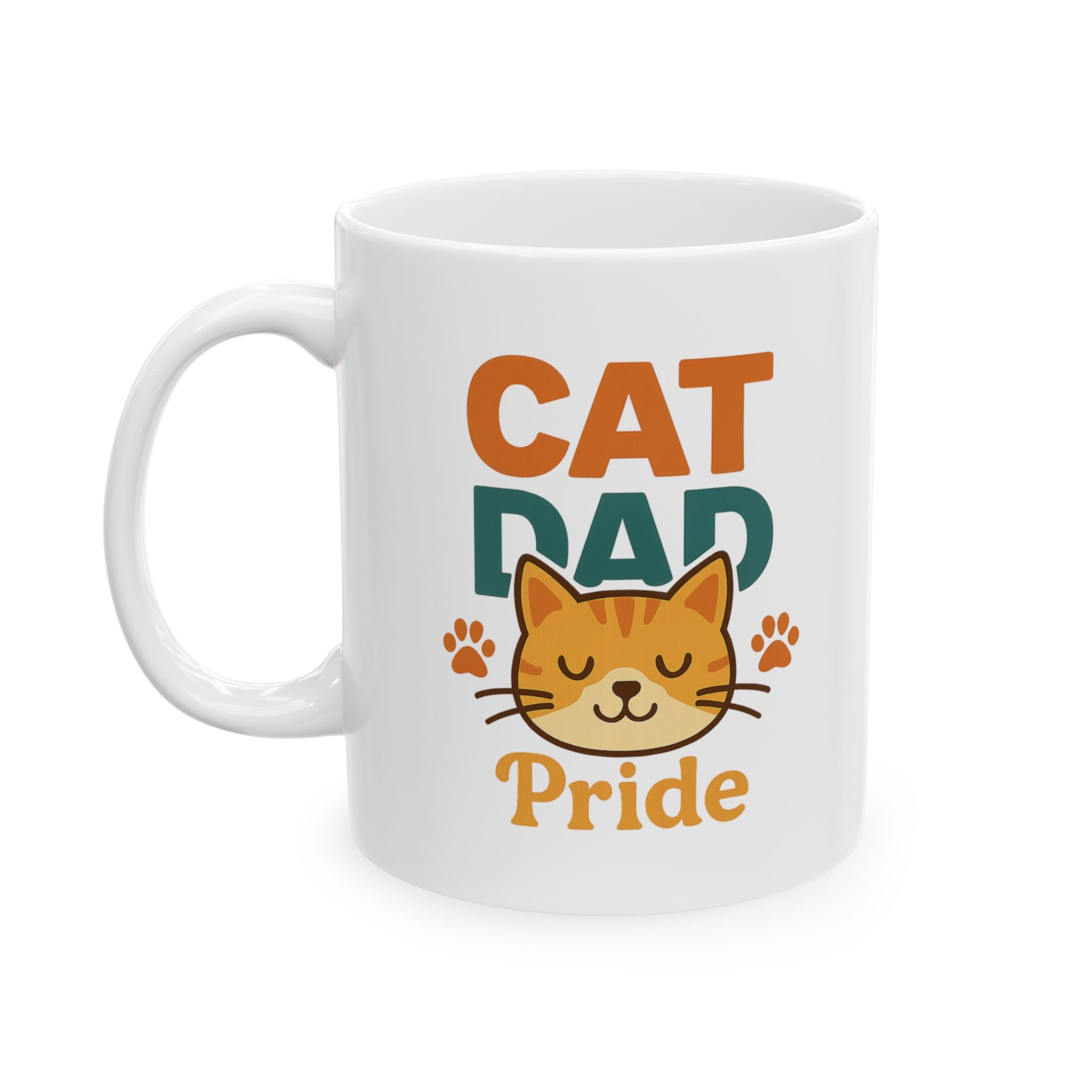 Cat Dad Approved By The Cat Coffee Mug | Cat Lover Humor | Ceramic Mug
