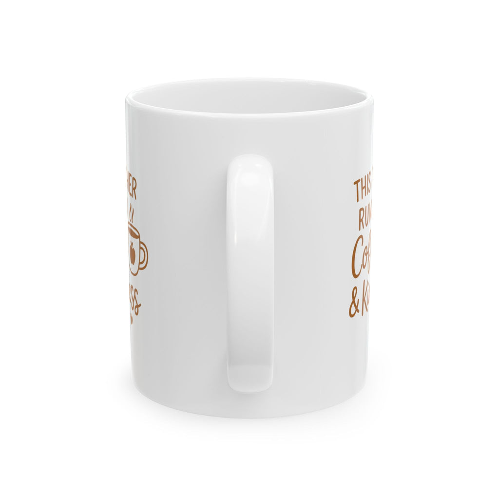 Teacher Runs On Coffee And Kindness Coffee Mug | Teacher Gift | Ceramic Mug