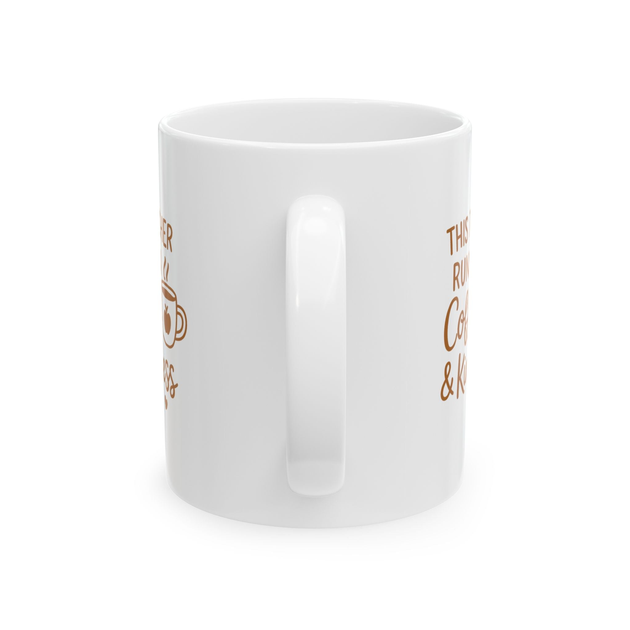 Teacher Runs On Coffee And Kindness Coffee Mug | Teacher Gift | Ceramic Mug