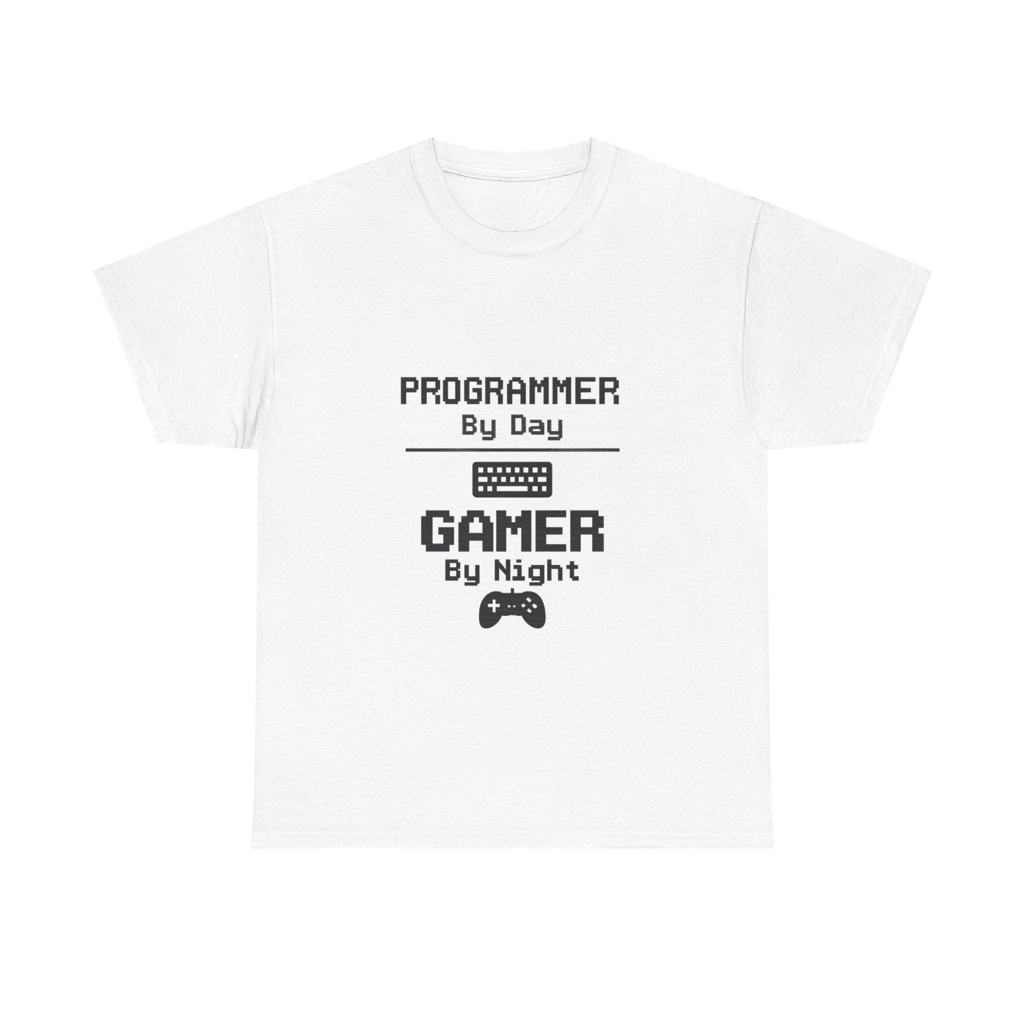 Programmer By Day Gamer By Night T-Shirt | Programmer Gift | Graphic Tee