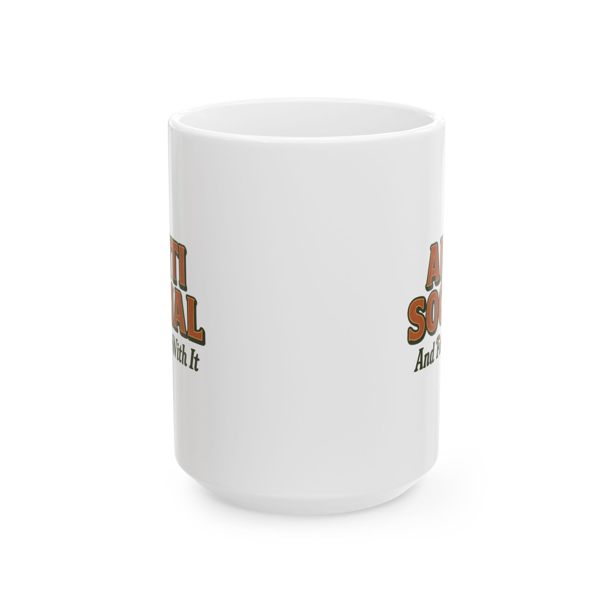 Anti Social Hour Do Not Enter Coffee Mug | Funny Gift | Ceramic Mug