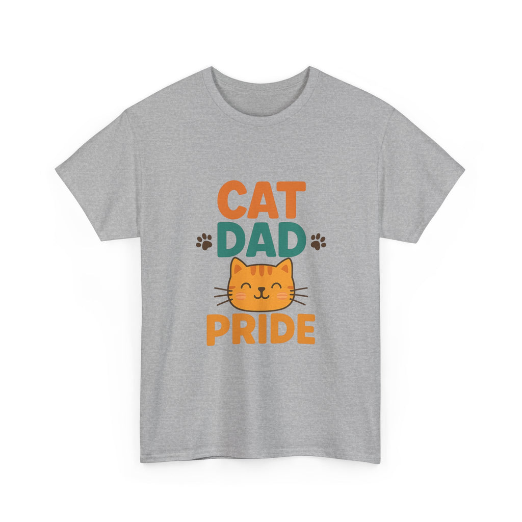 Cat Dad Fueled By Coffee T-Shirt | Funny Cat Gift | Graphic Tee