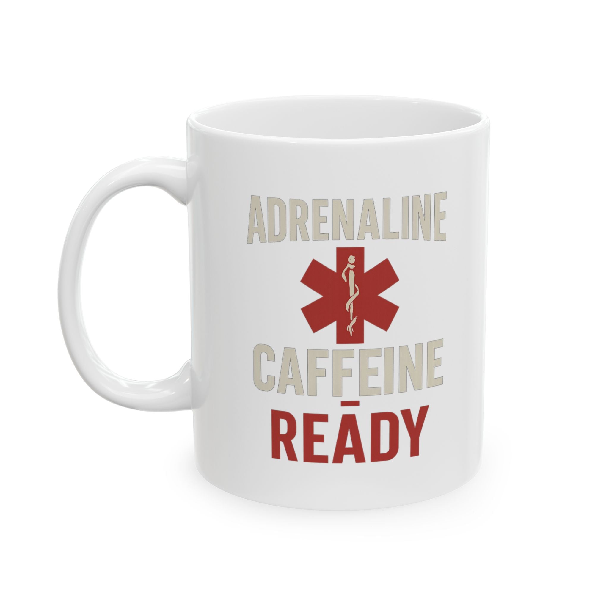 Paramedic Adrenaline And Caffeine Morning Coffee Mug | Unique Gift | Ceramic Mug