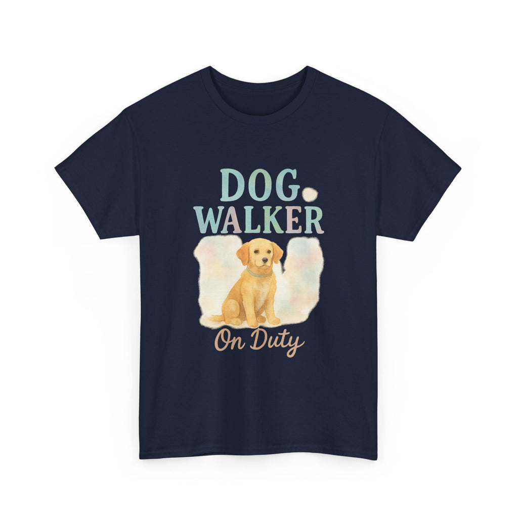 Dog Walker Powered By Coffee T-Shirt | Dog Walker Gift | Graphic Tee
