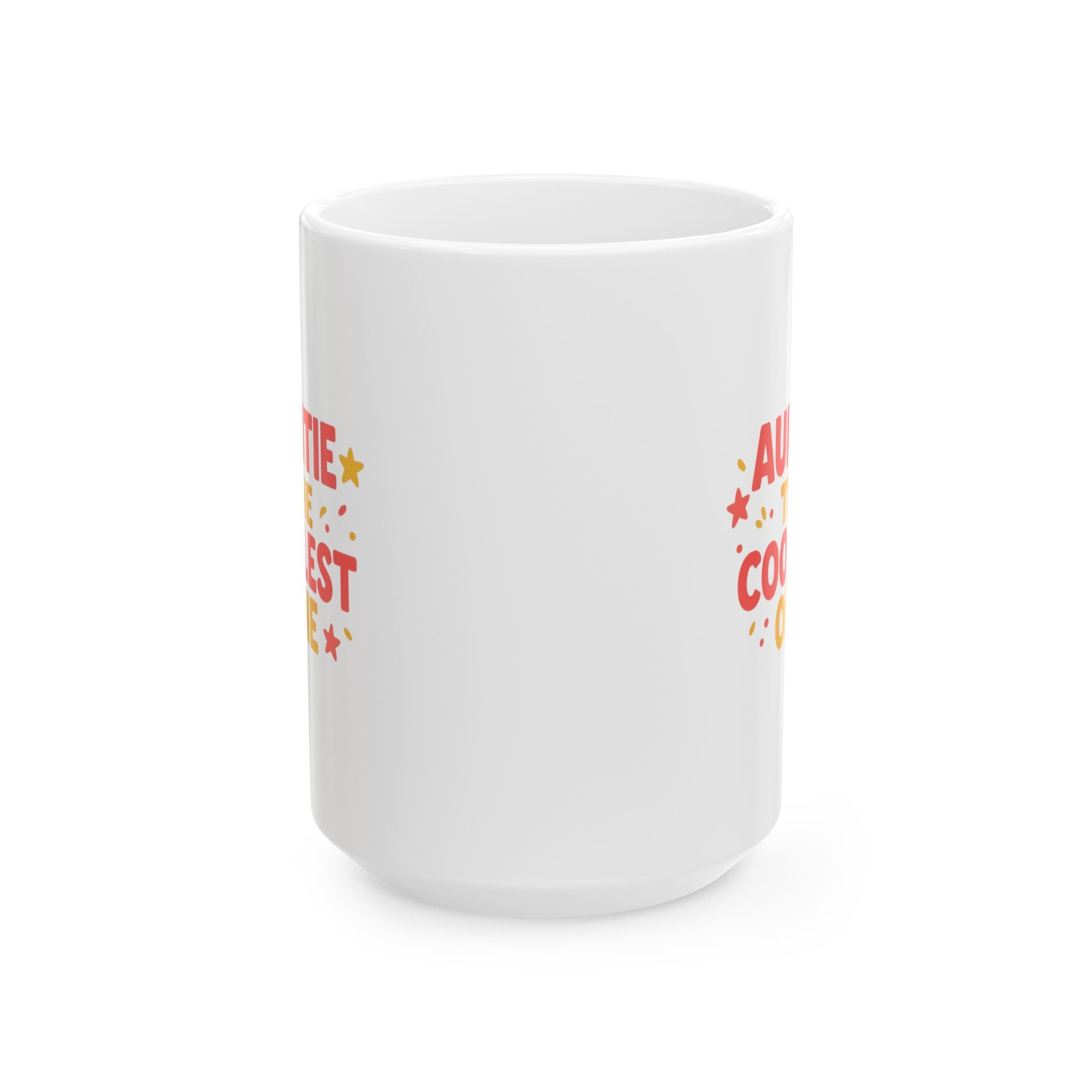 Auntie The Coolest One In The Family Coffee Mug | Unique Gift | Ceramic Mug