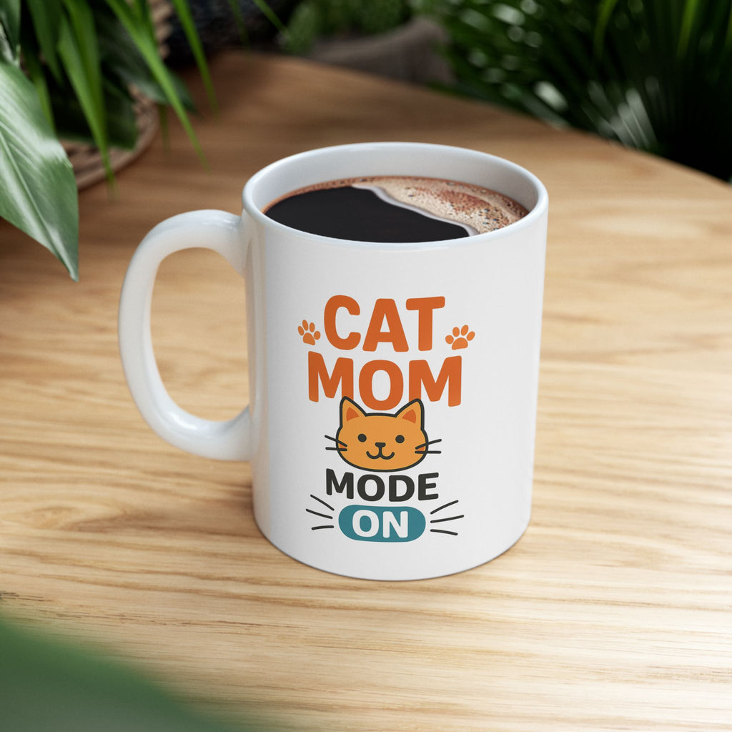 Cat Mom Life Coffee Mug | Cat Lover Gift | Ceramic Mug