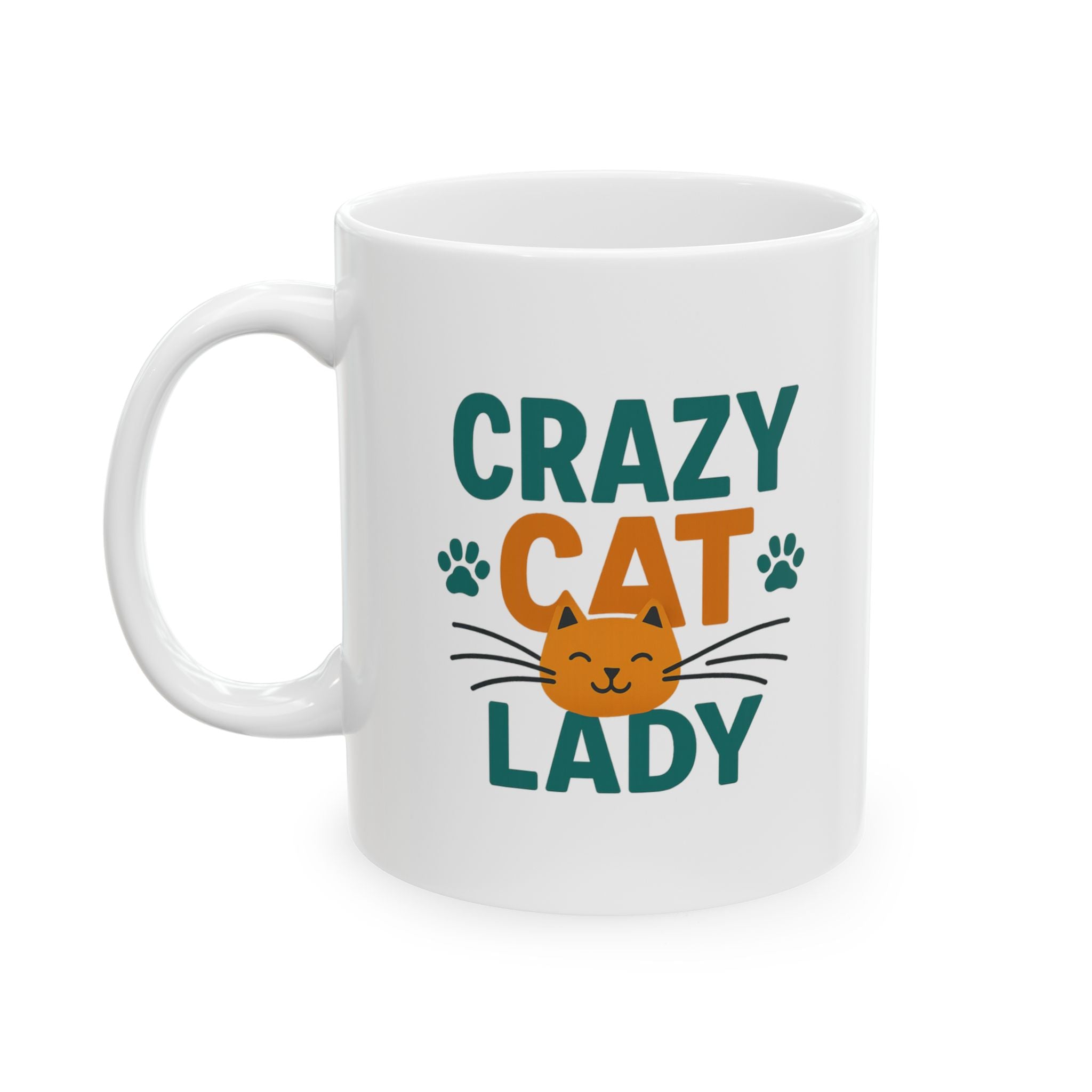 Future Crazy Cat Lady In Training Coffee Mug | Cat Lover Humor | Ceramic Mug