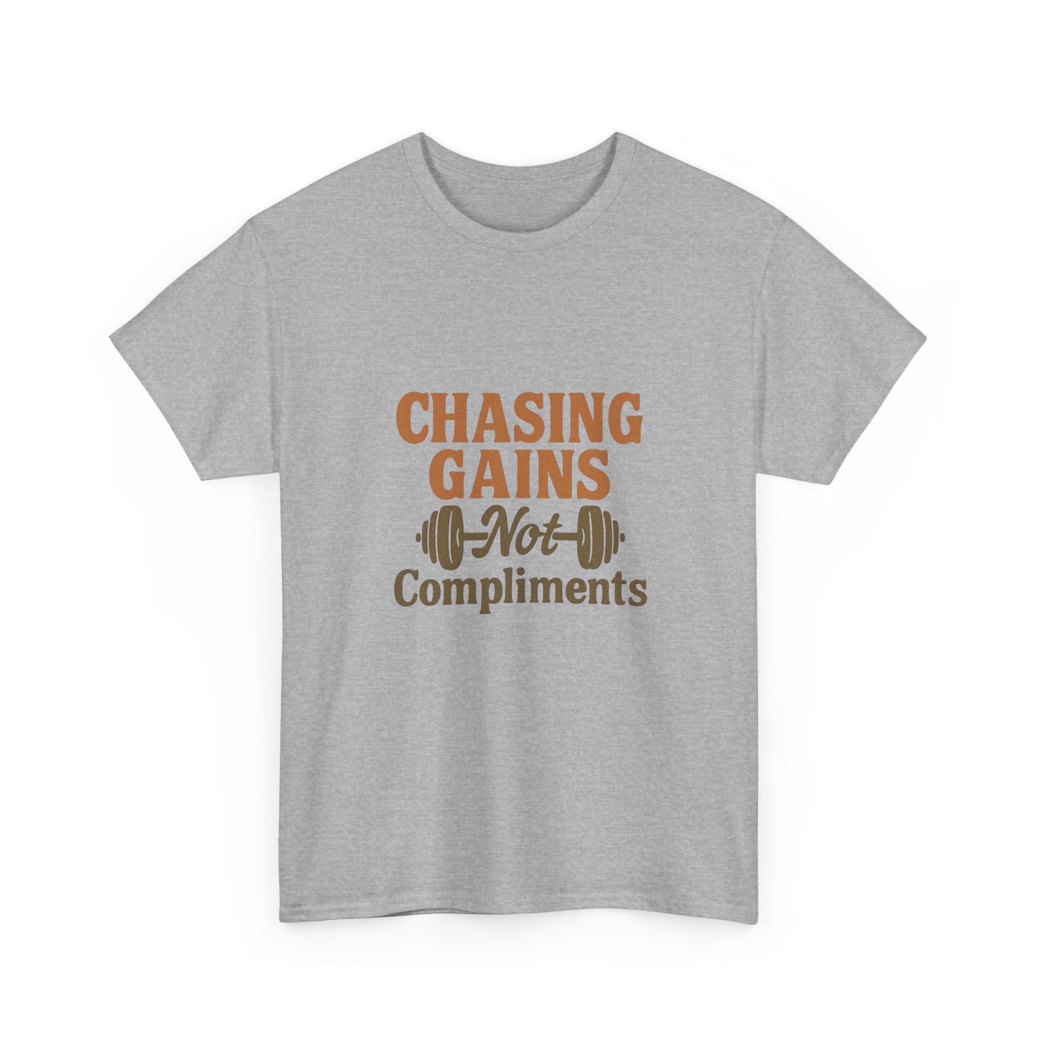 More Gains Less Drama T-Shirt | Funny Fitness Gift | Graphic Tee