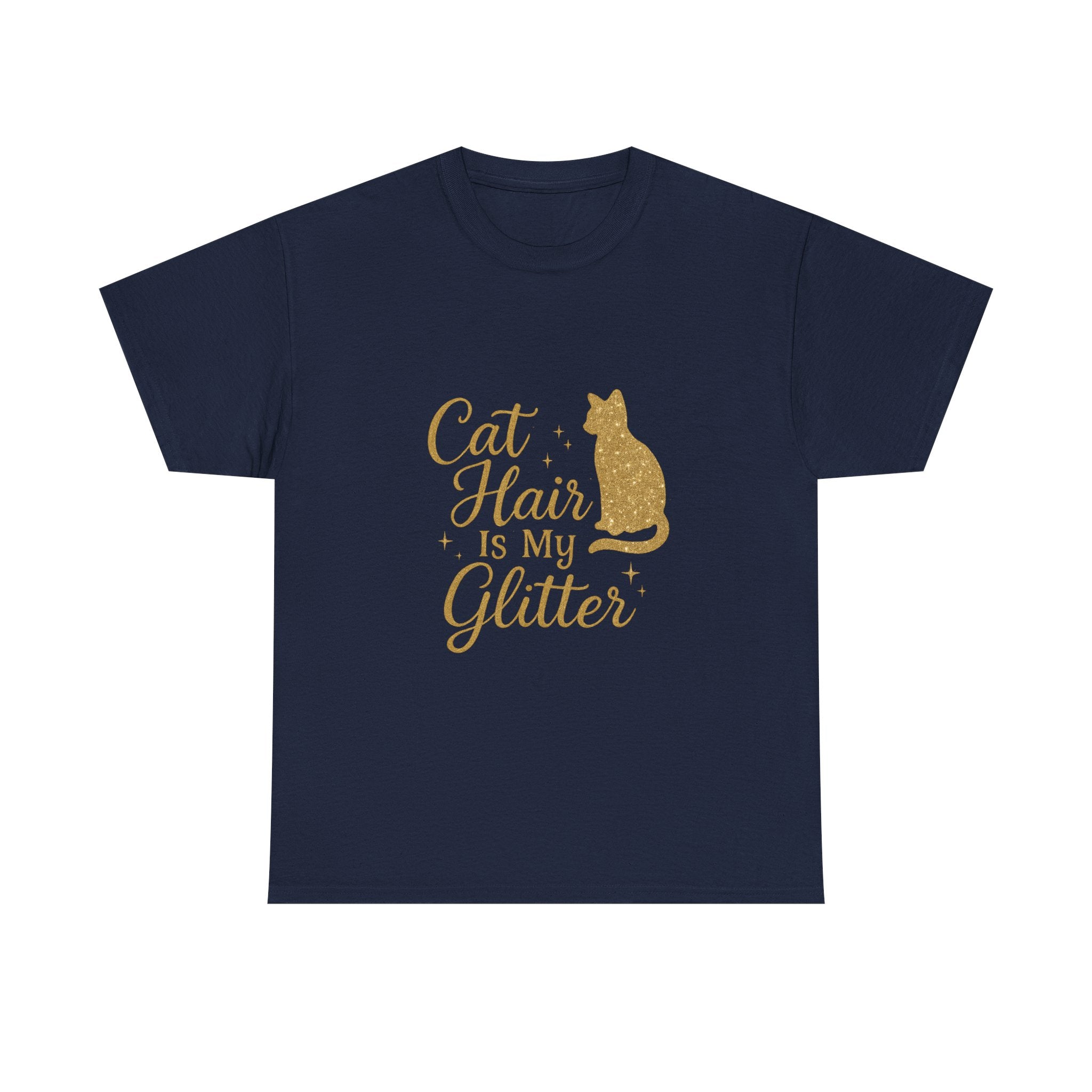 Cat Hair Is My Glitter Cat Mom T-Shirt | Cat Lover Gift | Graphic Tee