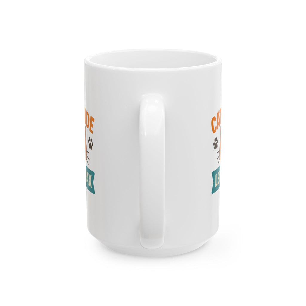 Resting Cat Face On Point Coffee Mug | Funny Cat Humor | Ceramic Mug