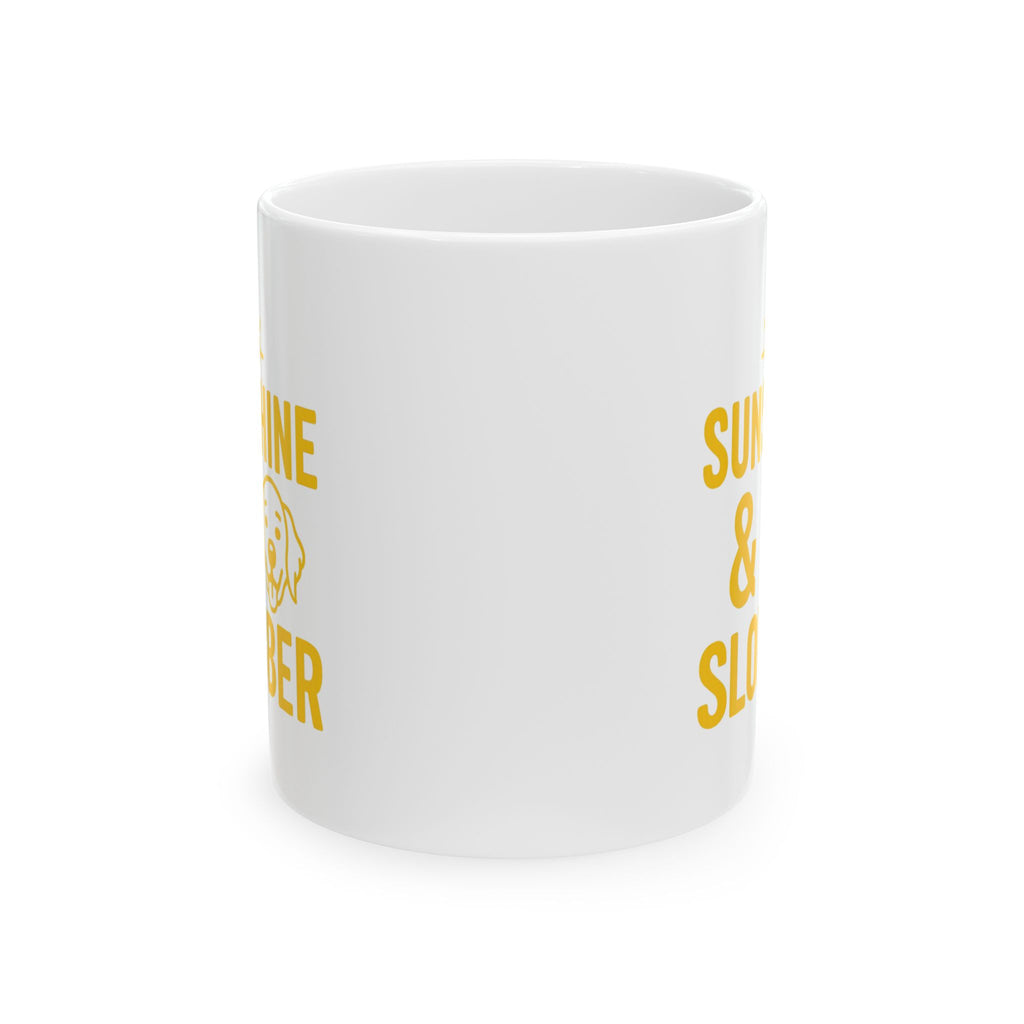 Golden Retriever Mom Sunshine And Slobber Coffee Mug | Gift for Mom | Ceramic Mug