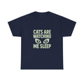 Dog Person Cats Are Watching Me Sleep T-Shirt | Cat Lover Gift | Graphic Tee