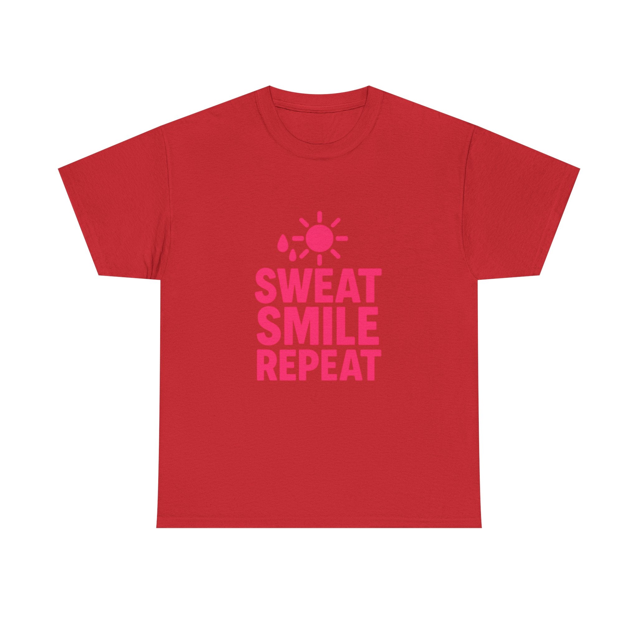 Fitness Lover Sweat Smile Repeat T-Shirt | Unique Gift | Graphic Tee