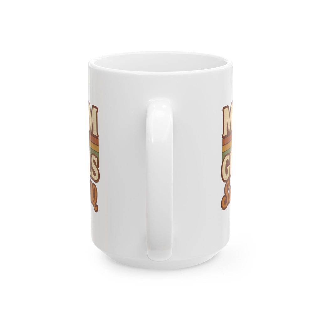 Mom Of Girls Running On Coffee And Love Coffee Mug | Girl Mom Humor | Ceramic Mug
