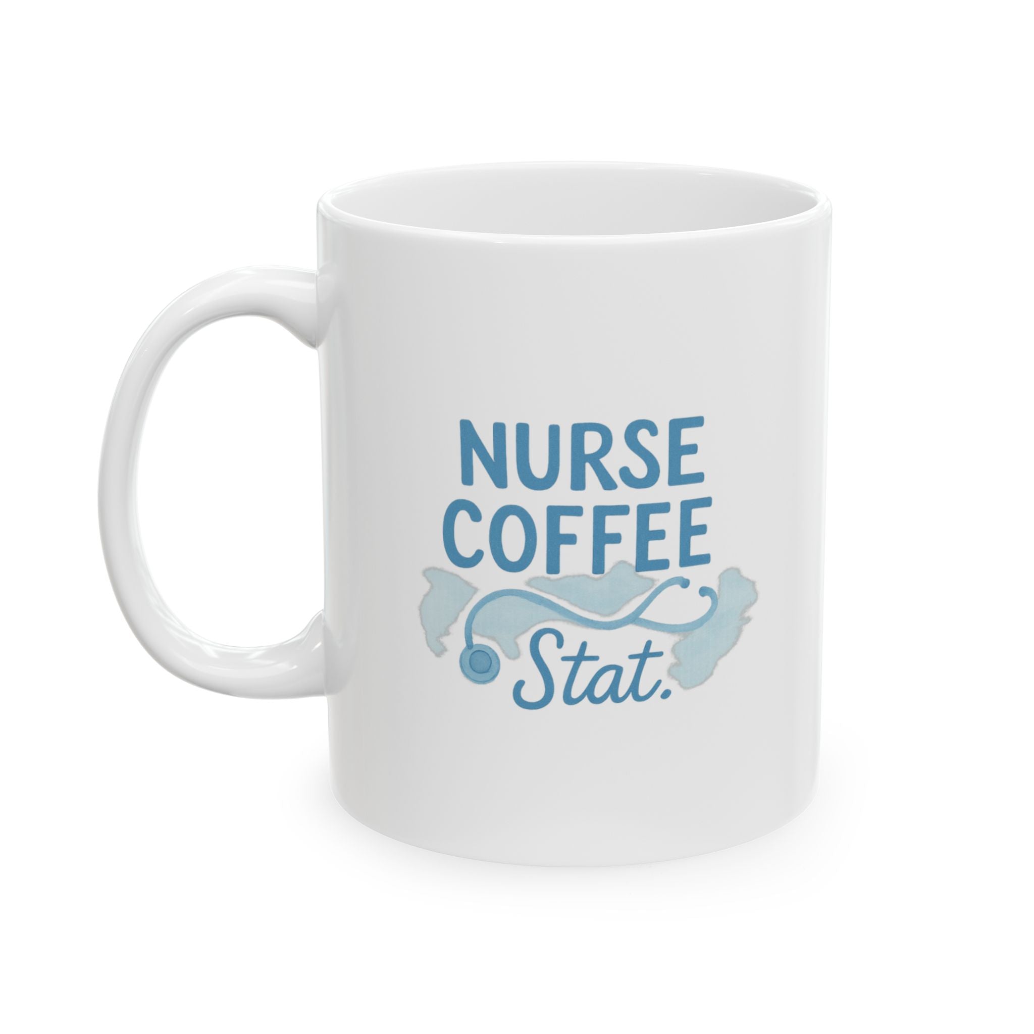 This Nurse Needs Coffee Stat Coffee Mug | Nurse Humor Gift | Ceramic Mug