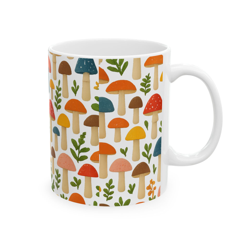 Whimsical Mushroom Forest Coffee Mug | Unique Gift | Ceramic Mug