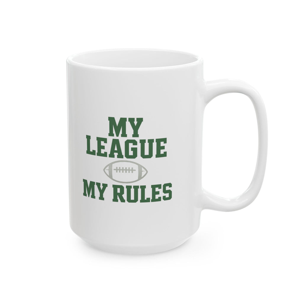 Fantasy Football Commissioner My League My Rules Coffee Mug | Unique Gift | Ceramic Mug