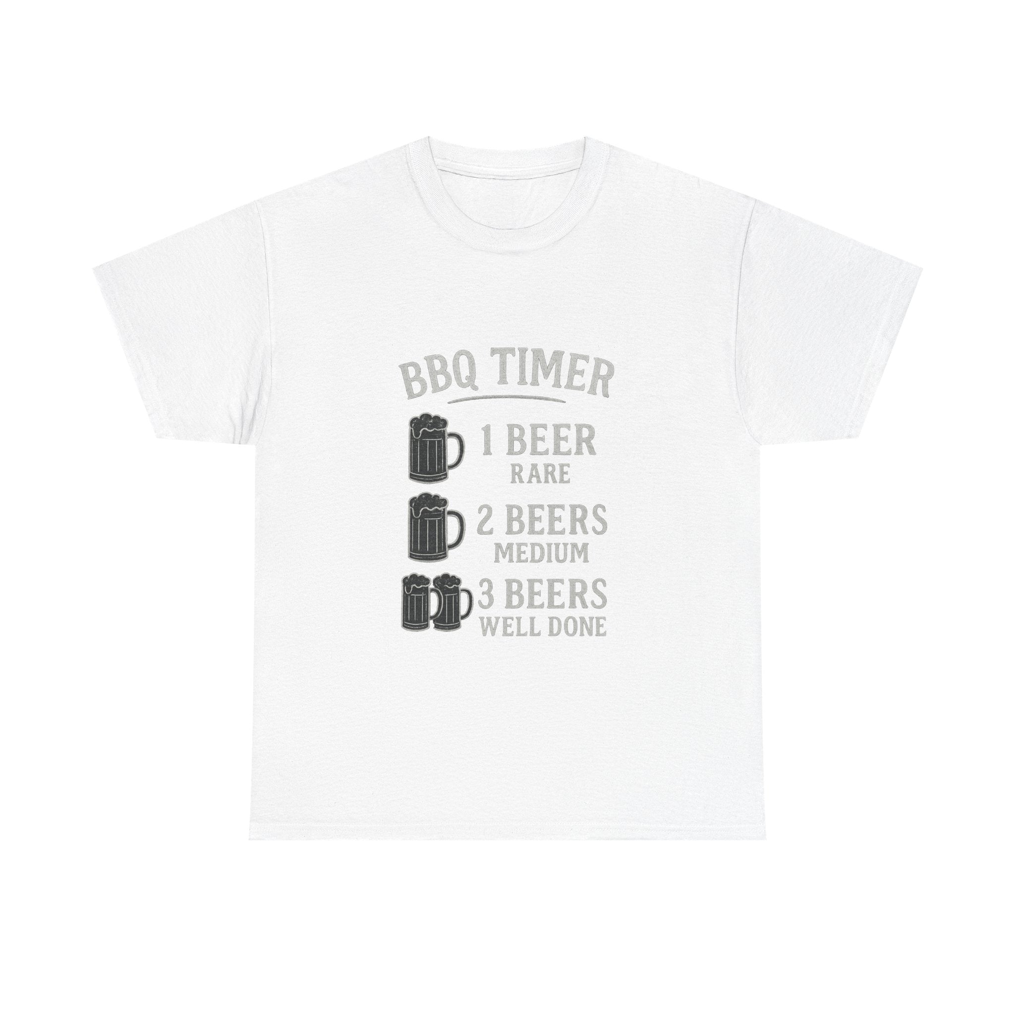 BBQ Timer Beer Drinking Grilling T-Shirt | Unique Gift | Graphic Tee