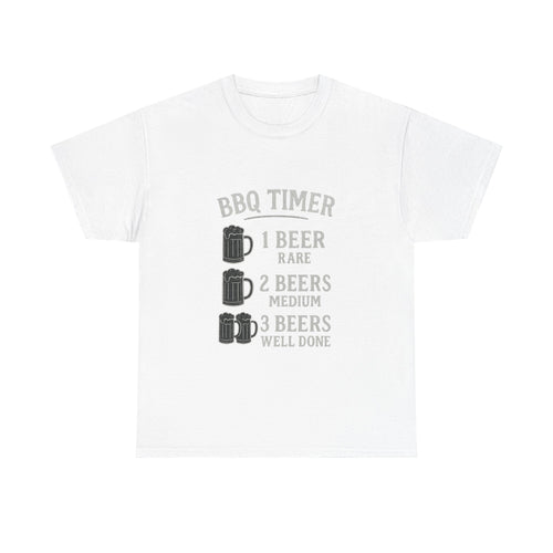 BBQ Timer Beer Drinking Grilling T-Shirt | Unique Gift | Graphic Tee