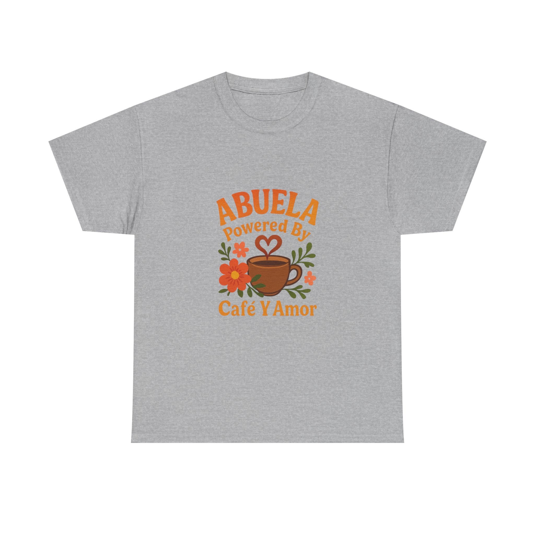 Abuela Powered By Cafe Y Amor T-Shirt | Unique Gift | Graphic Tee