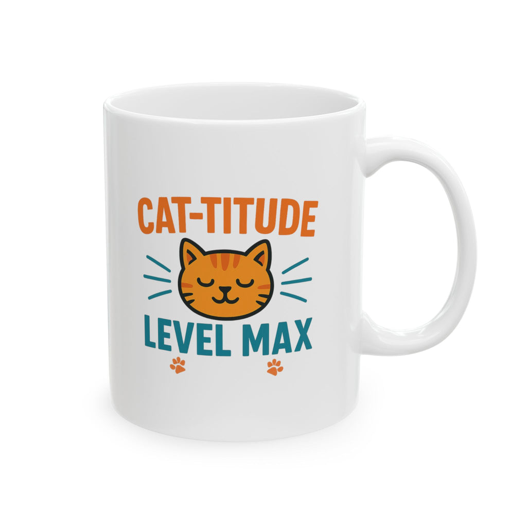 Zero Tolerance For Drama Cat Mode Coffee Mug | Funny Cat Gift | Ceramic Mug