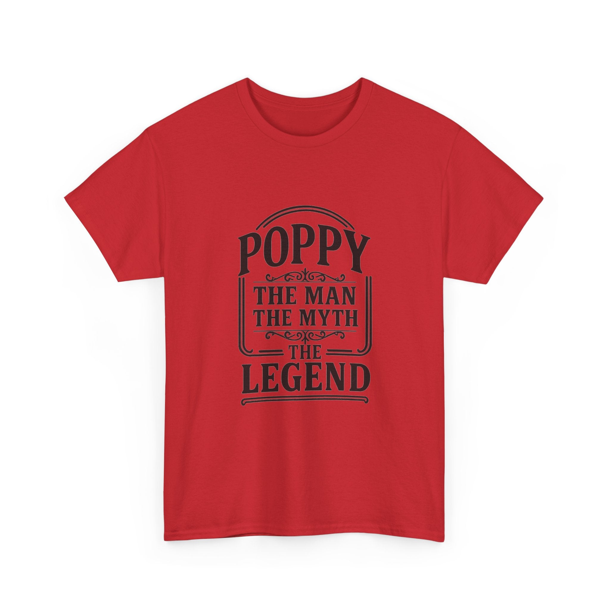 Poppy The Man The Myth Grandfather T-Shirt | Unique Gift | Graphic Tee