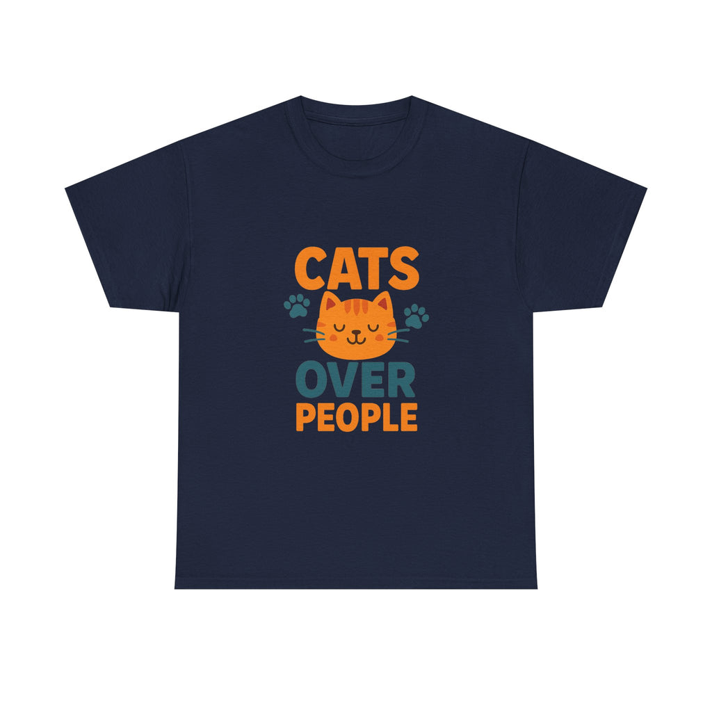 People Are Fine But Cats Are Better T-Shirt | Funny Cat Gift | Graphic Tee