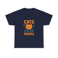 People Are Fine But Cats Are Better T-Shirt | Funny Cat Gift | Graphic Tee