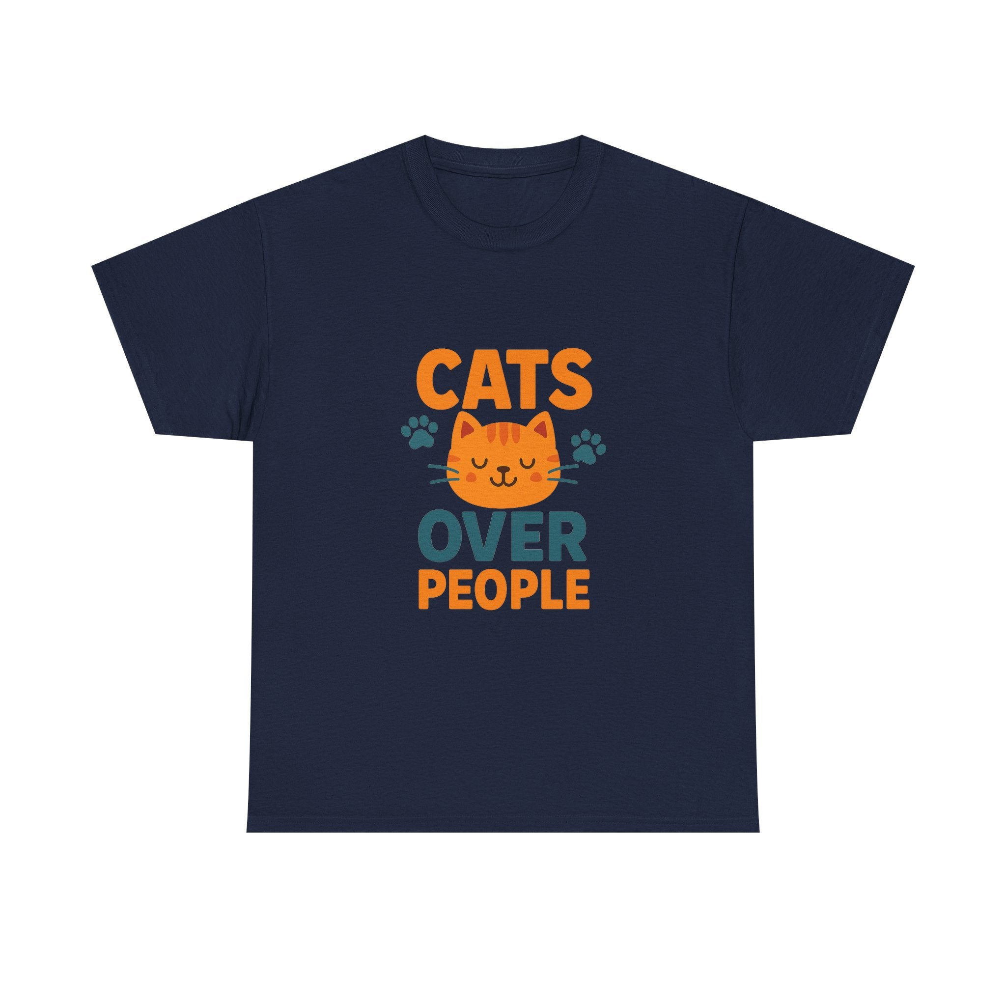 People Are Fine But Cats Are Better T-Shirt | Funny Cat Gift | Graphic Tee