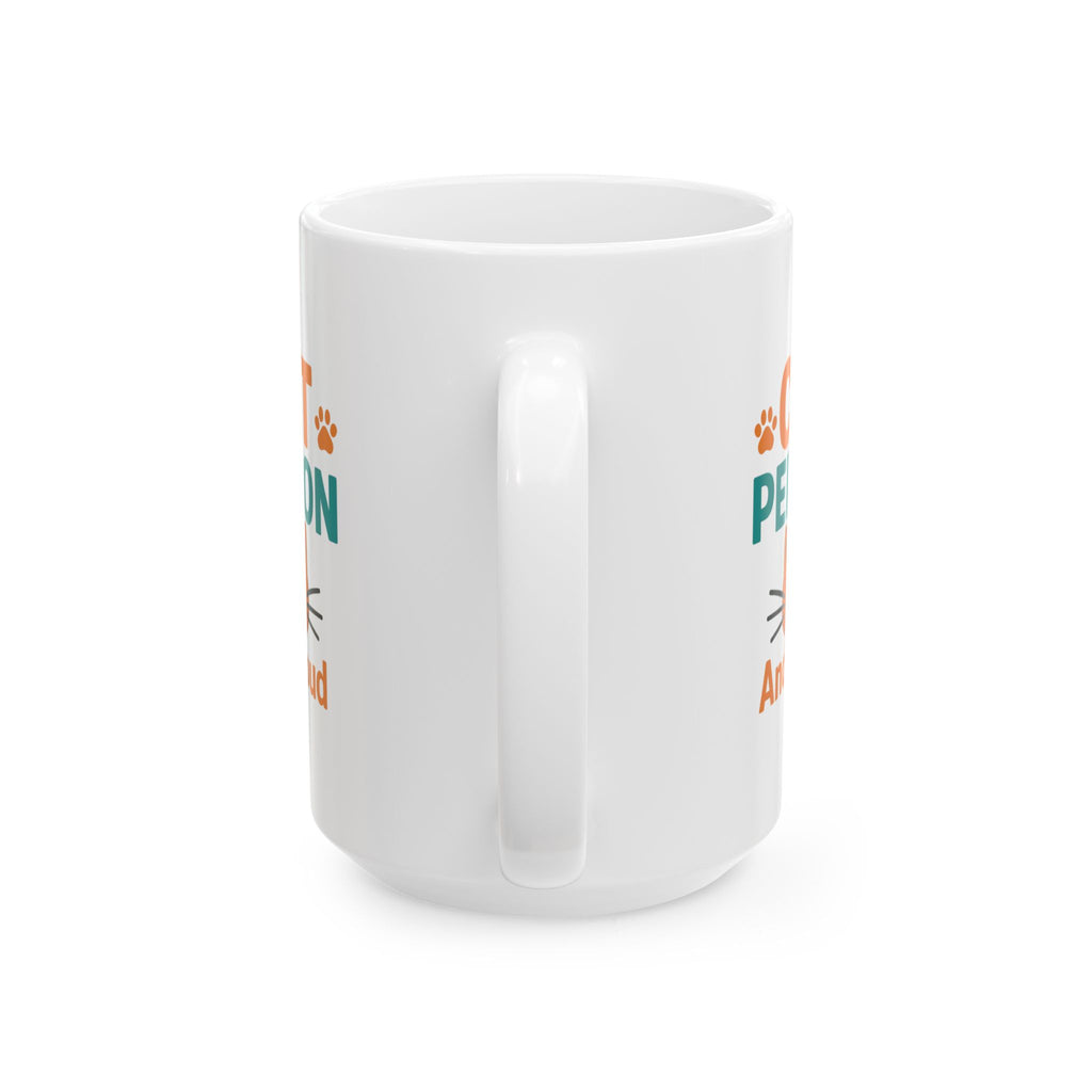 Certified Cat Person No Apologies Coffee Mug | Cat Lover Gift | Ceramic Mug