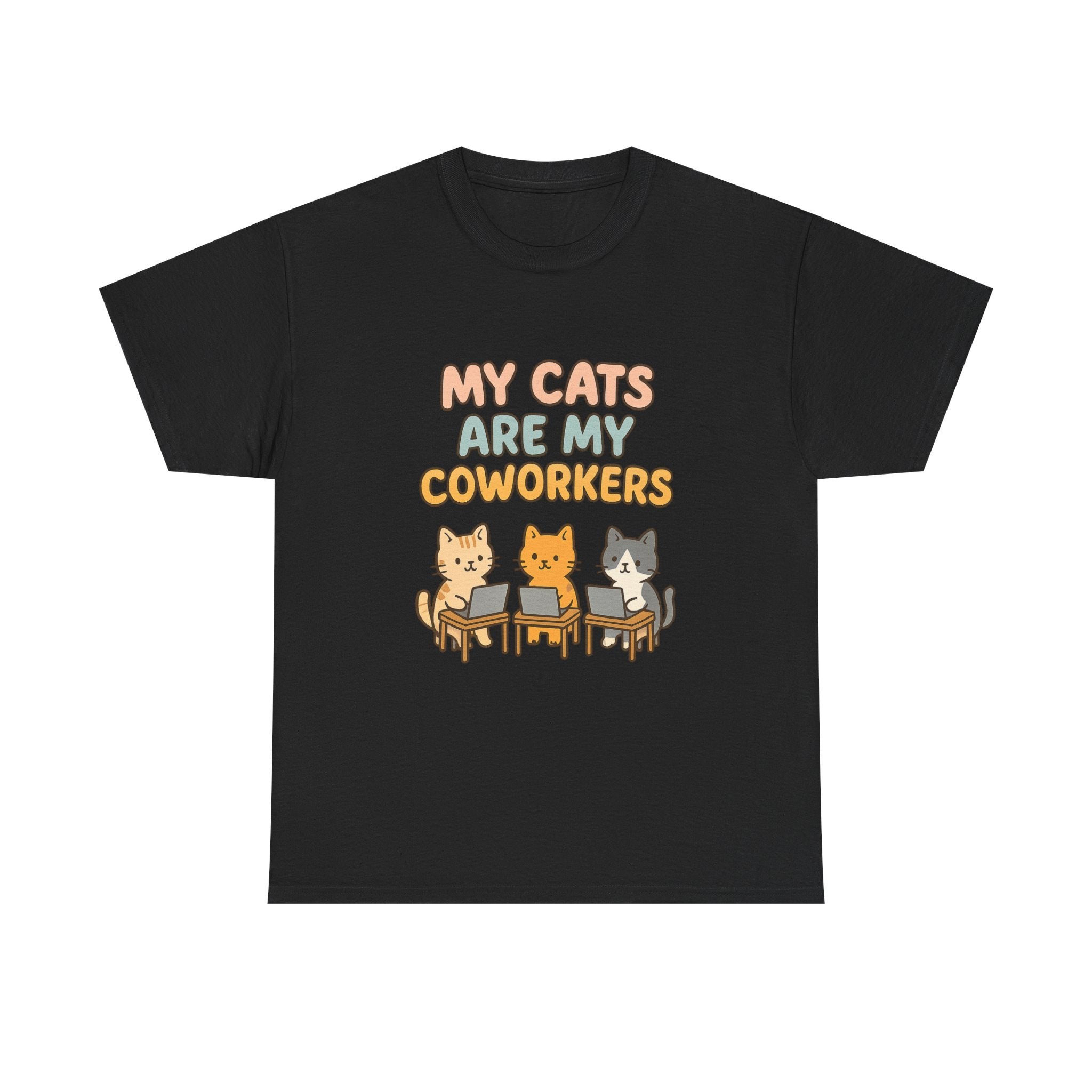 My Cats Are My Coworkers T-Shirt | Cat Lover Gift | Graphic Tee