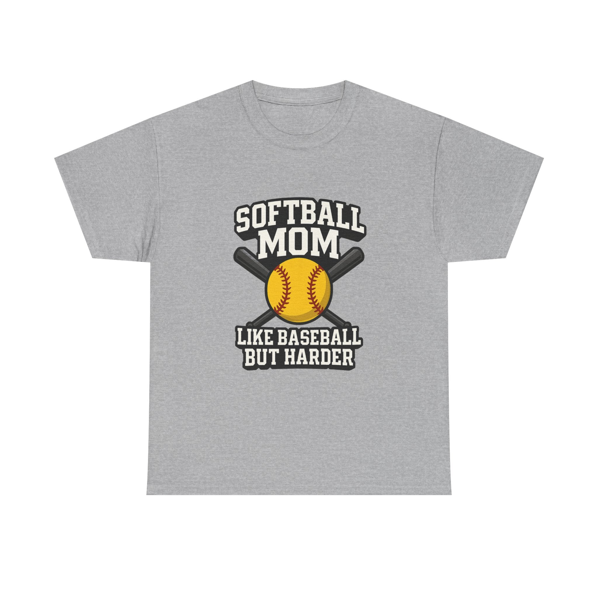 Softball Mom Like Baseball But Harder T-Shirt | Gift for Mom | Graphic Tee